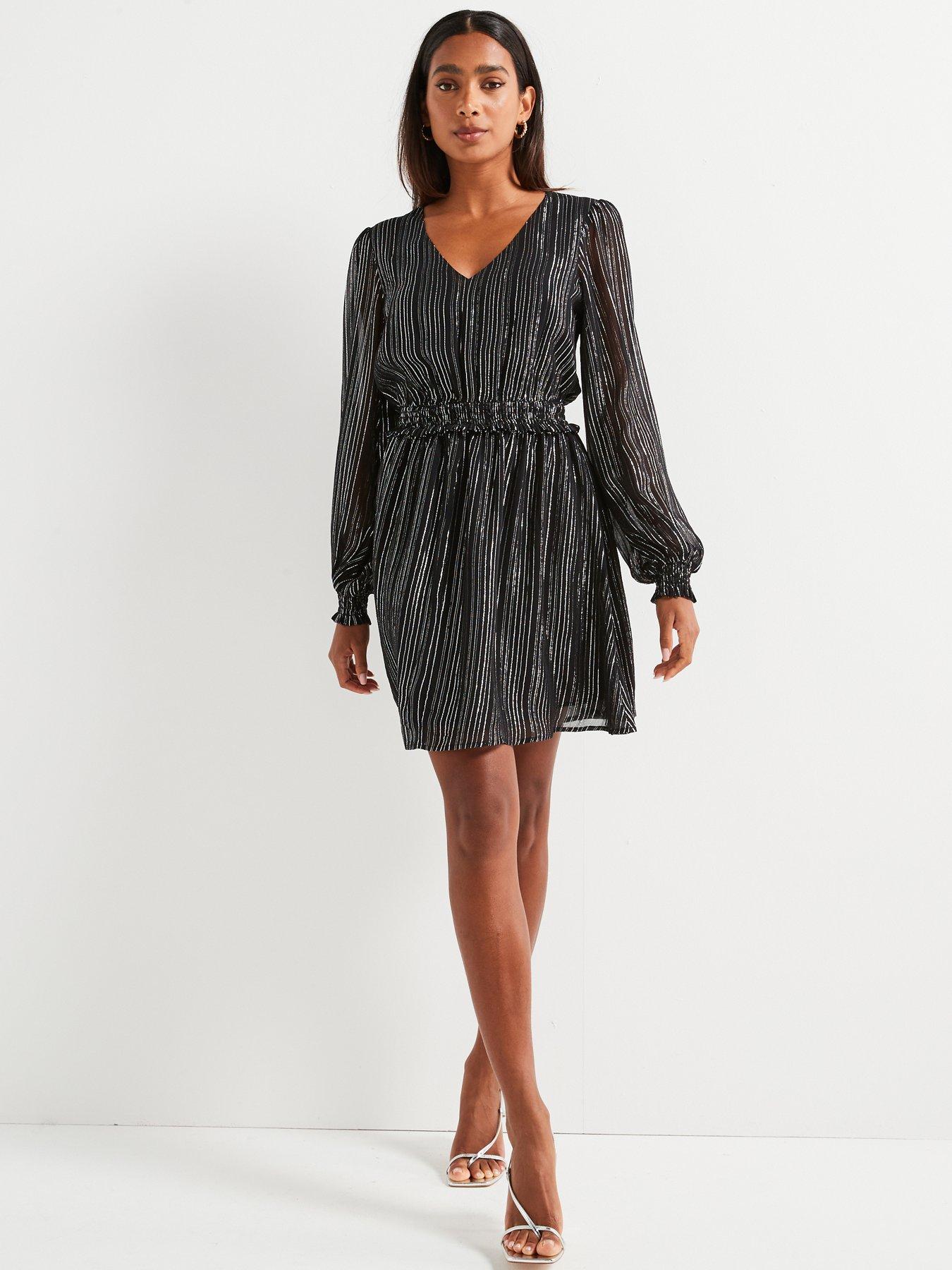 v-by-very-lurex-skater-dress-silverback