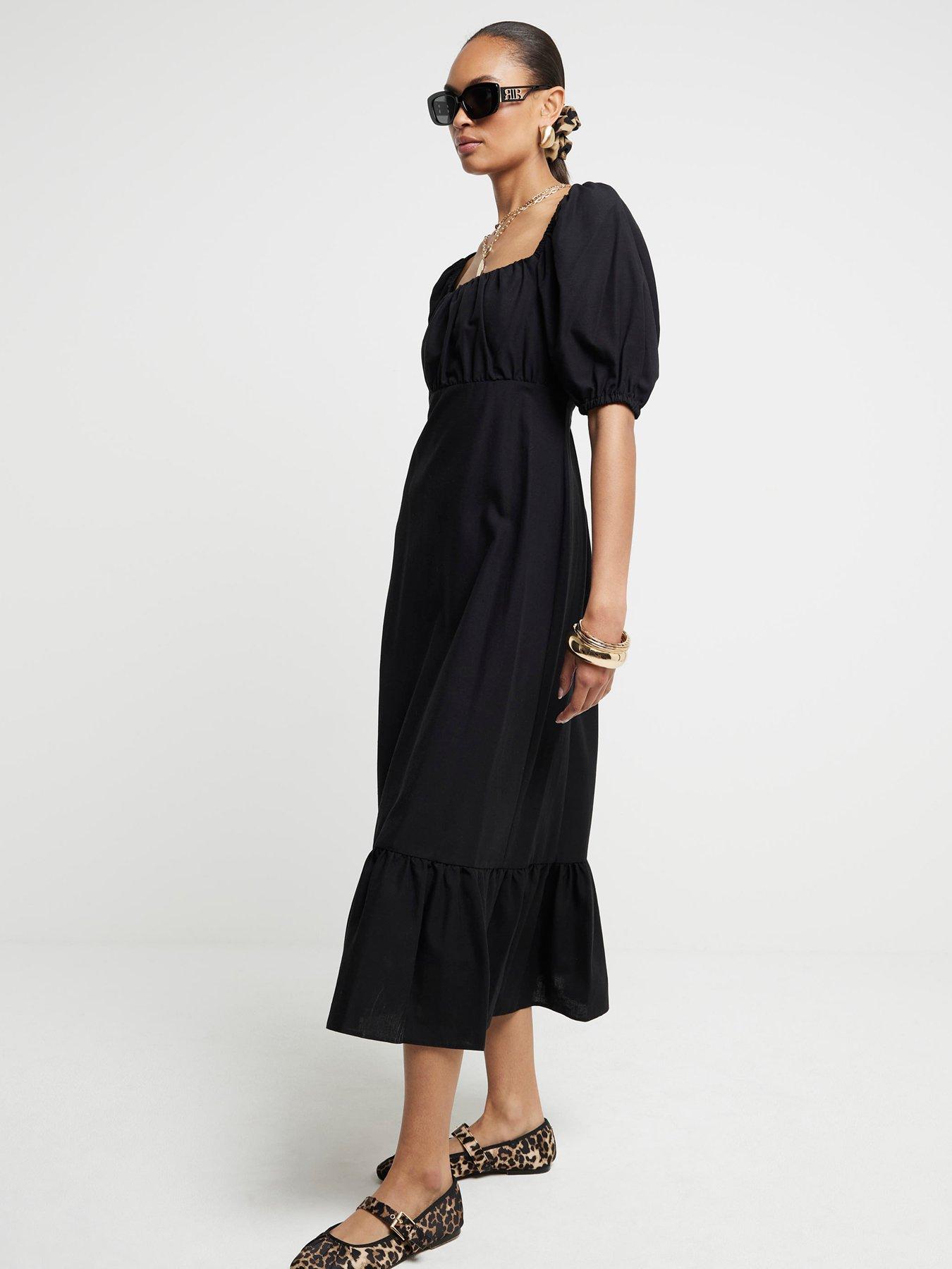 river-island-milkmaid-midi-dress-blackback