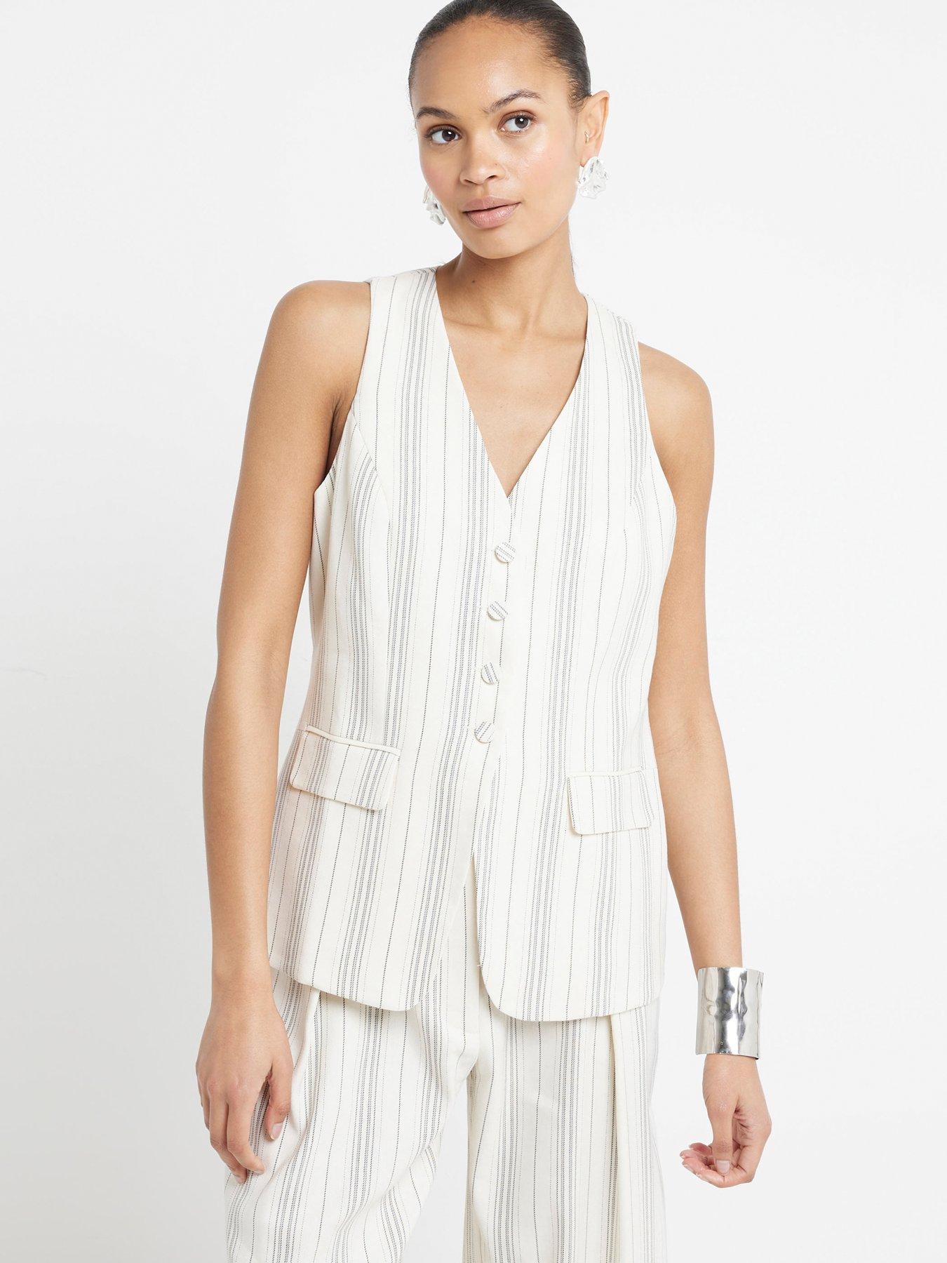 river-island-stripe-longline-waistcoat-cream