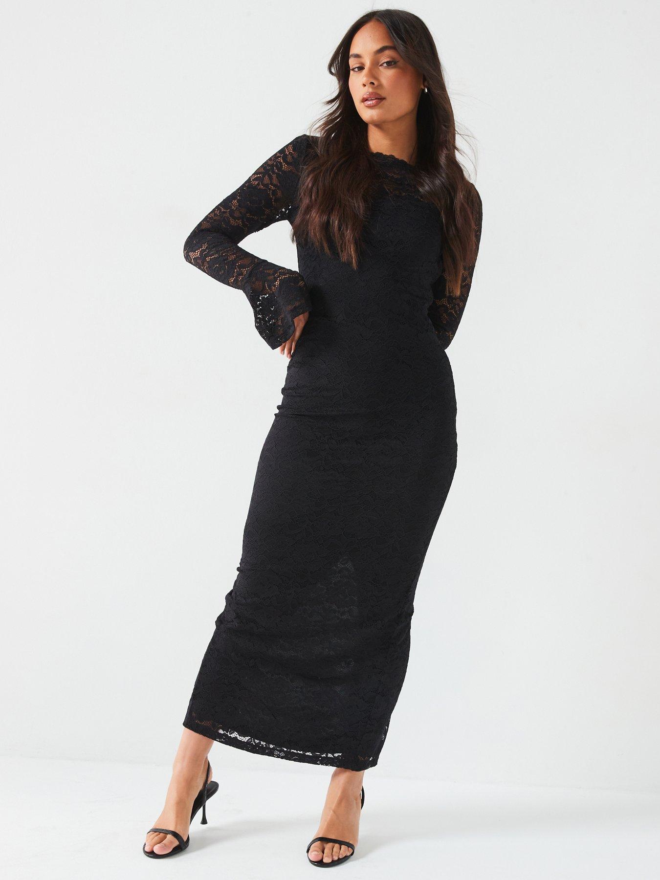 v-by-very-lace-pencil-dress-blackdetail