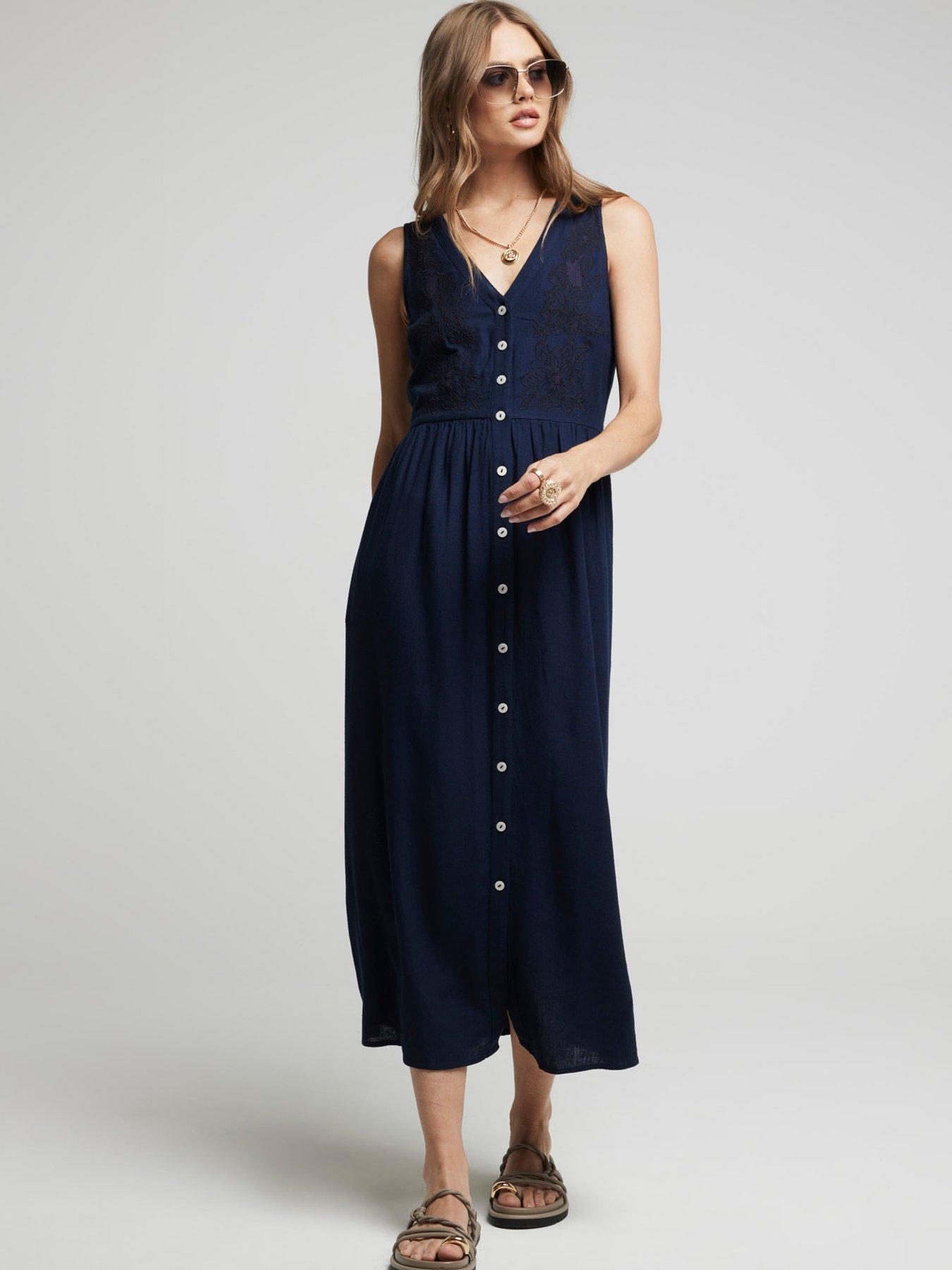 river-island-linen-cut-out-midi-dress-navyback