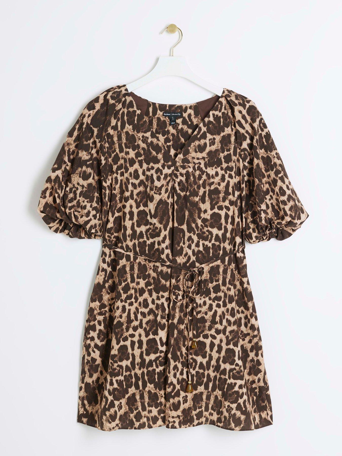 river-island-puff-detail-belted-mini-dress-browndetail