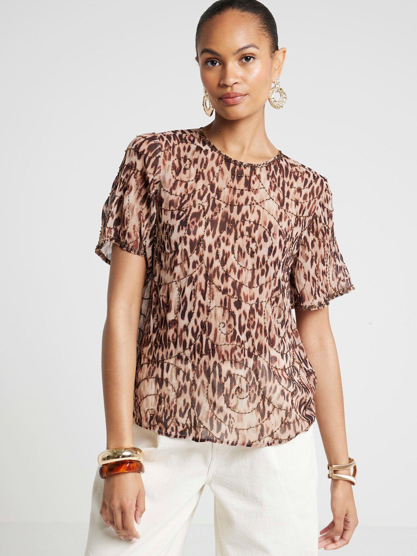 river-island-embellished-animal-t-shirt-brown