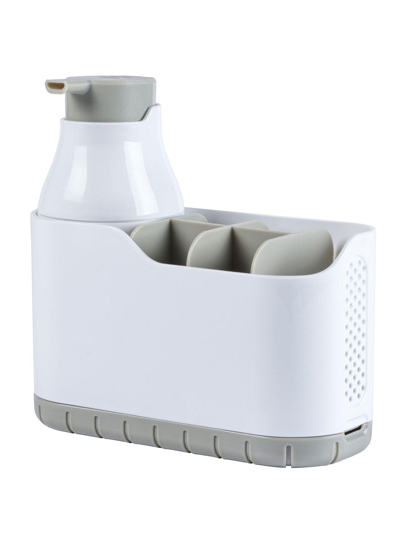 beldray-antibacterial-soap-dispenser-and-toothbrush-caddy-setfront