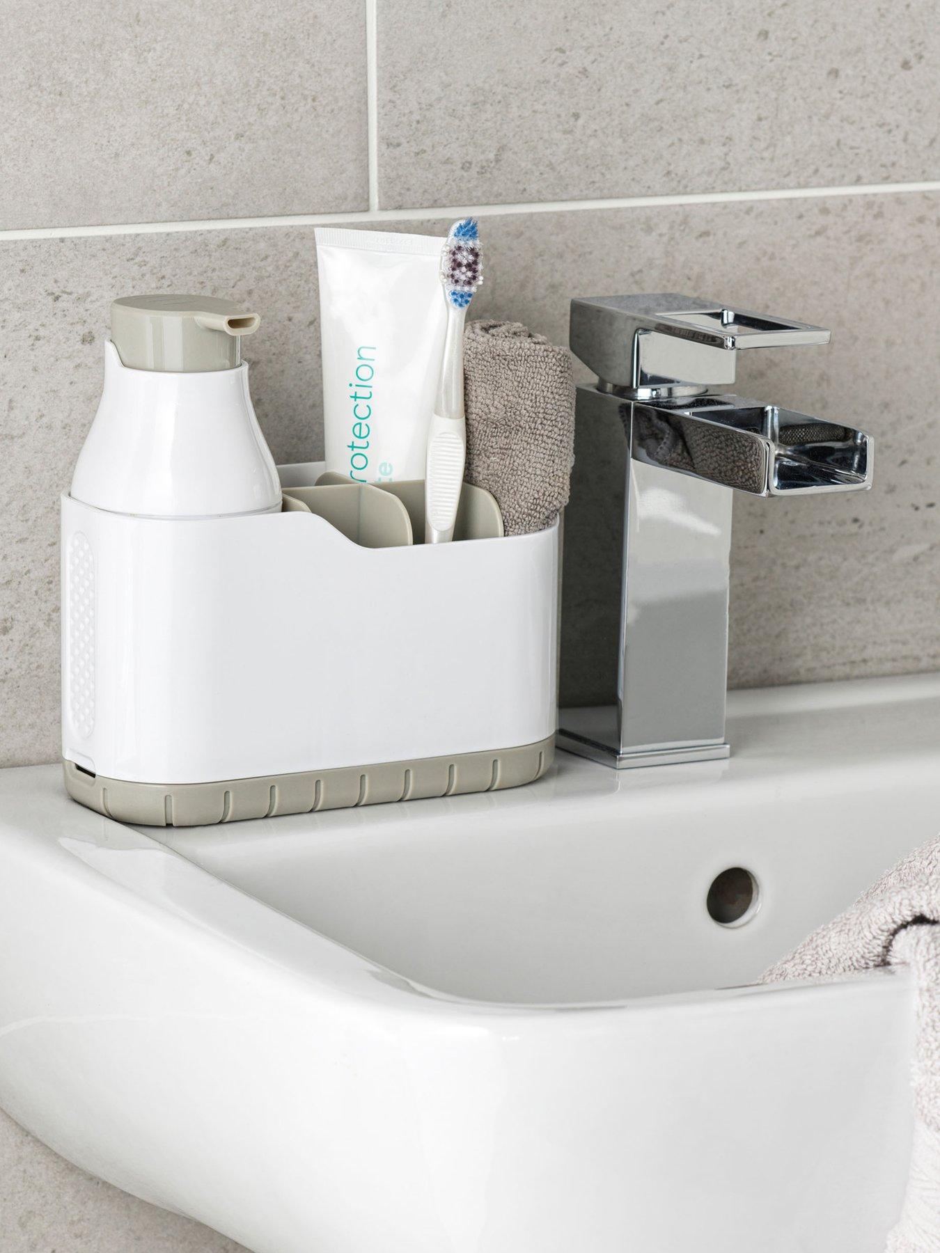 beldray-antibacterial-soap-dispenser-and-toothbrush-caddy-setstillFront