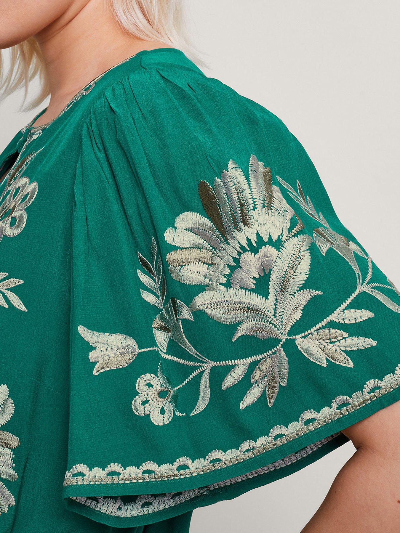 monsoon-adina-embroidered-blouse-greendetail