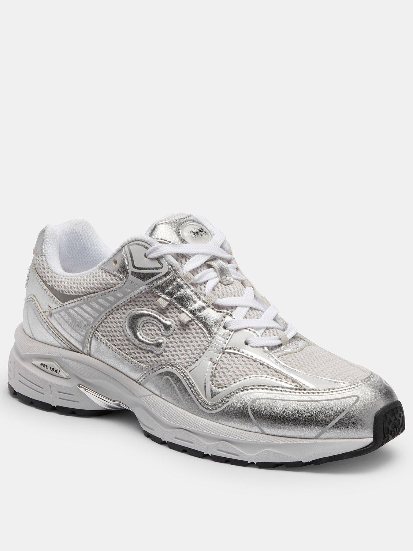 coach-c301nbspmetallic-trainers-silverstillFront