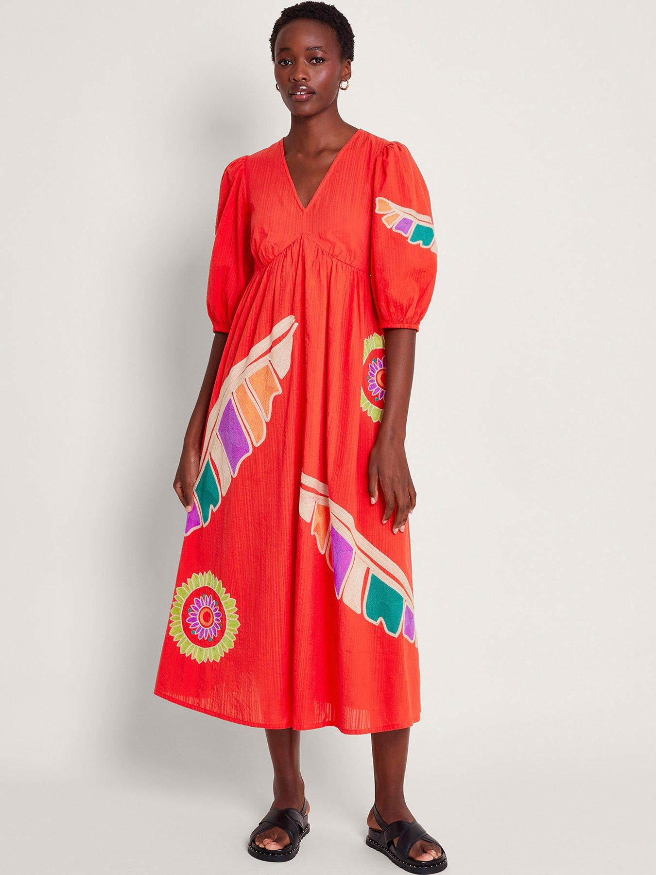 monsoon-ceres-embroidered-dress-red