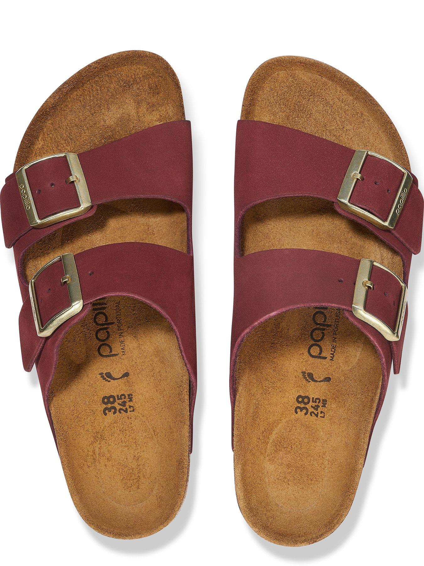 birkenstock-two-strap-arizona-platform-nubcuk-leather-sandal-zinfandeloutfit