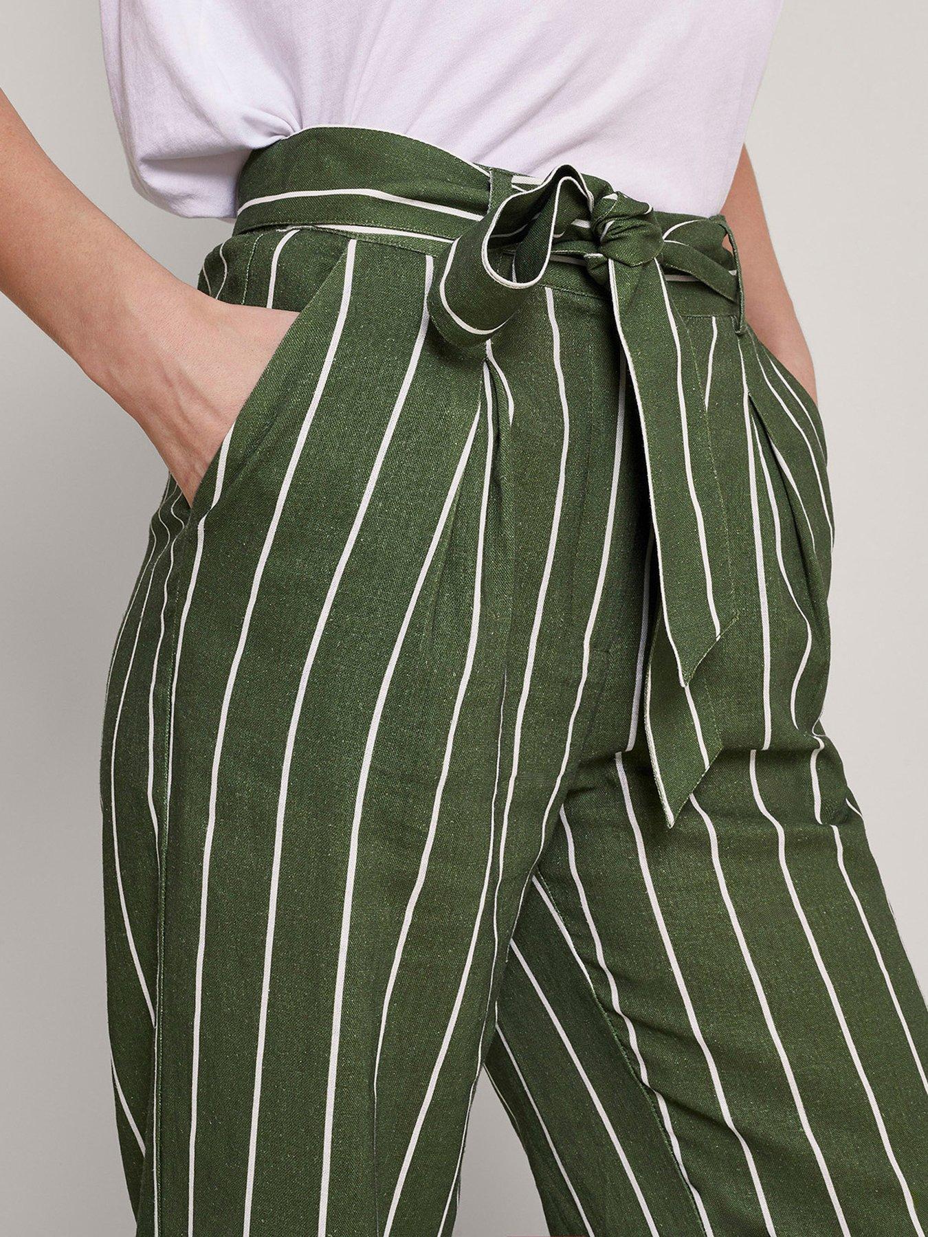 monsoon-susan-stripe-trousers-greendetail