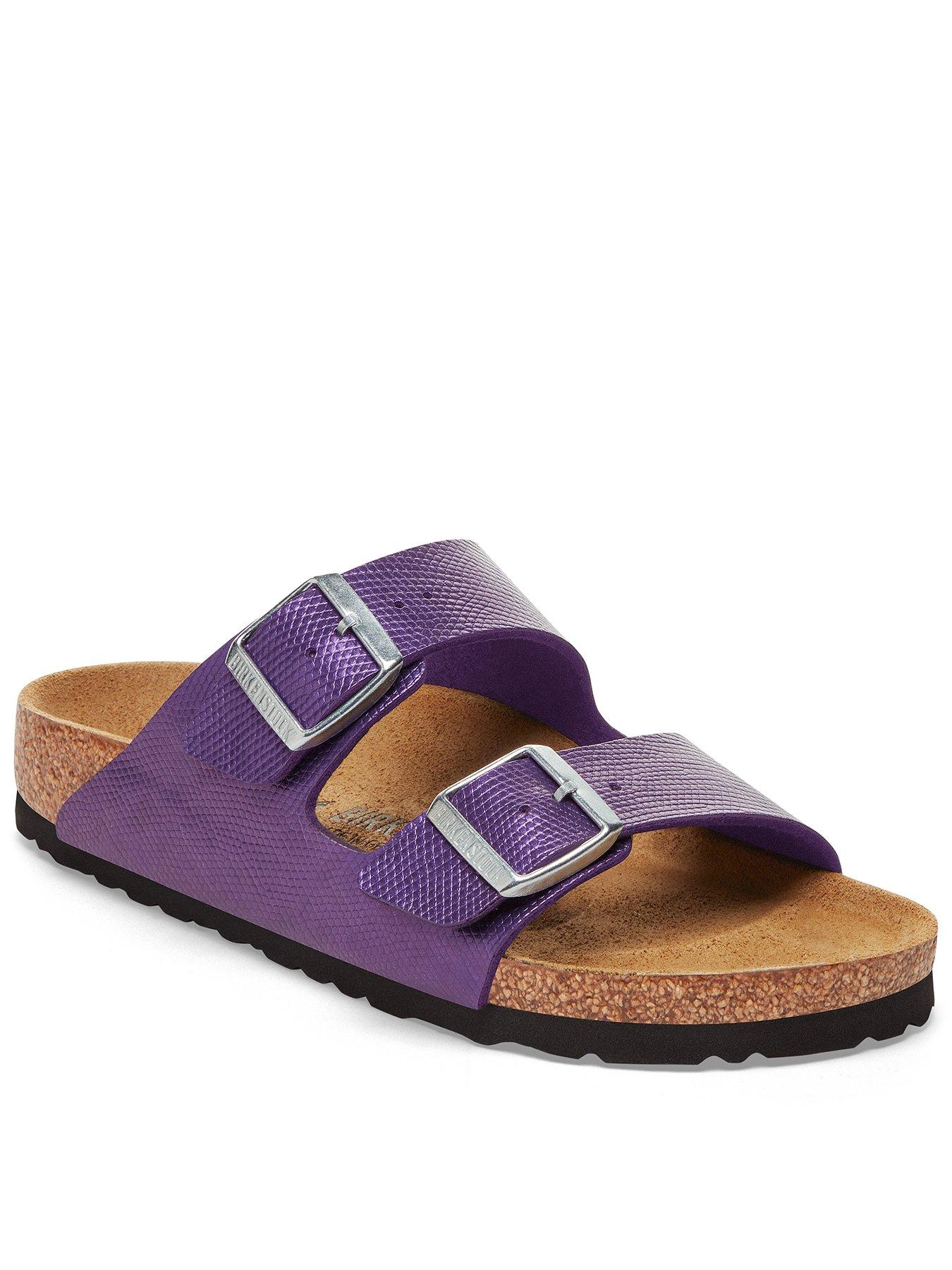 birkenstock-arizona-birko-flor-embossed-sandals-shiny-lizard-purple