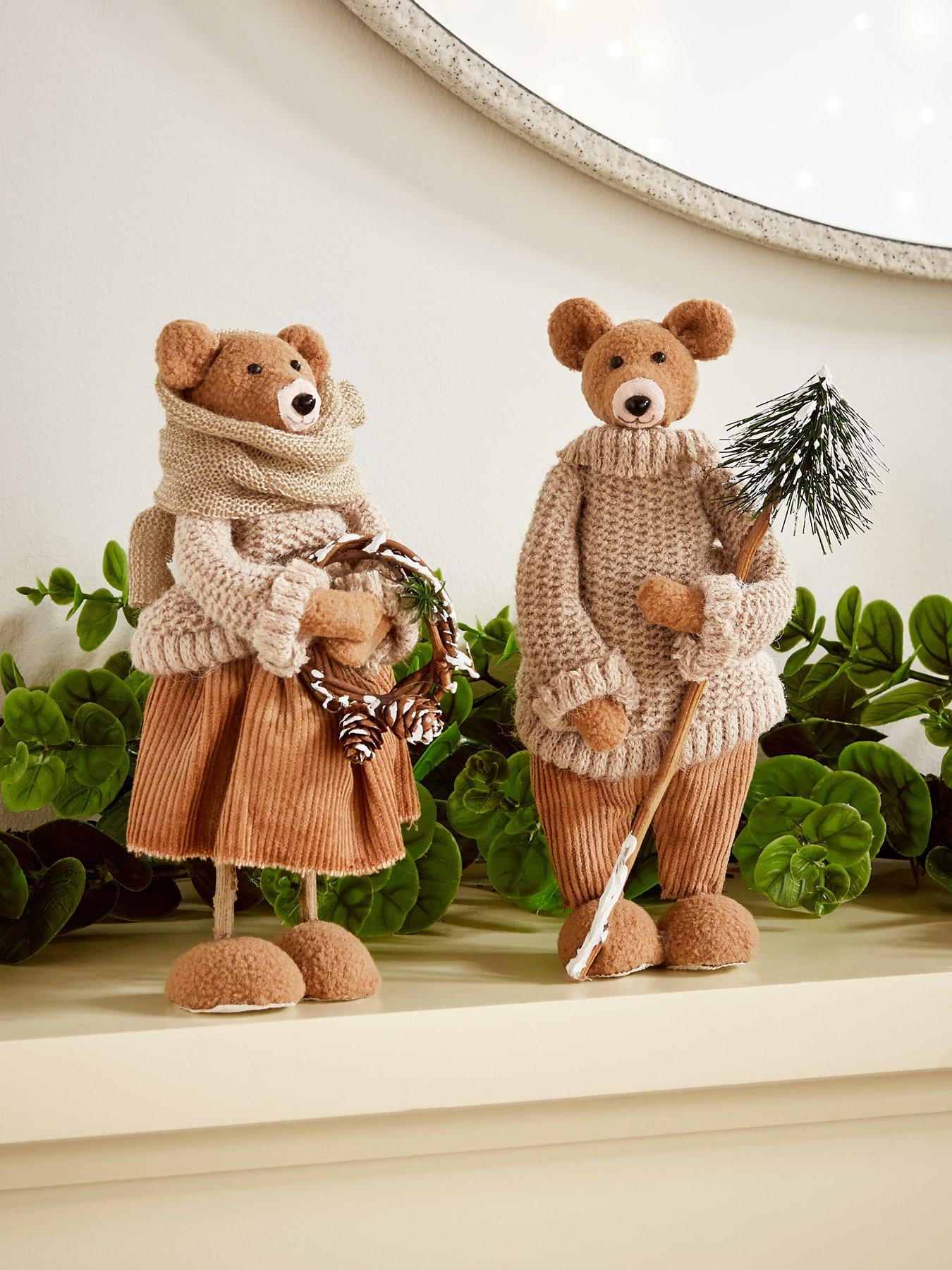 very-home-set-2-bears-in-jumpers-christmas-decorationsfront