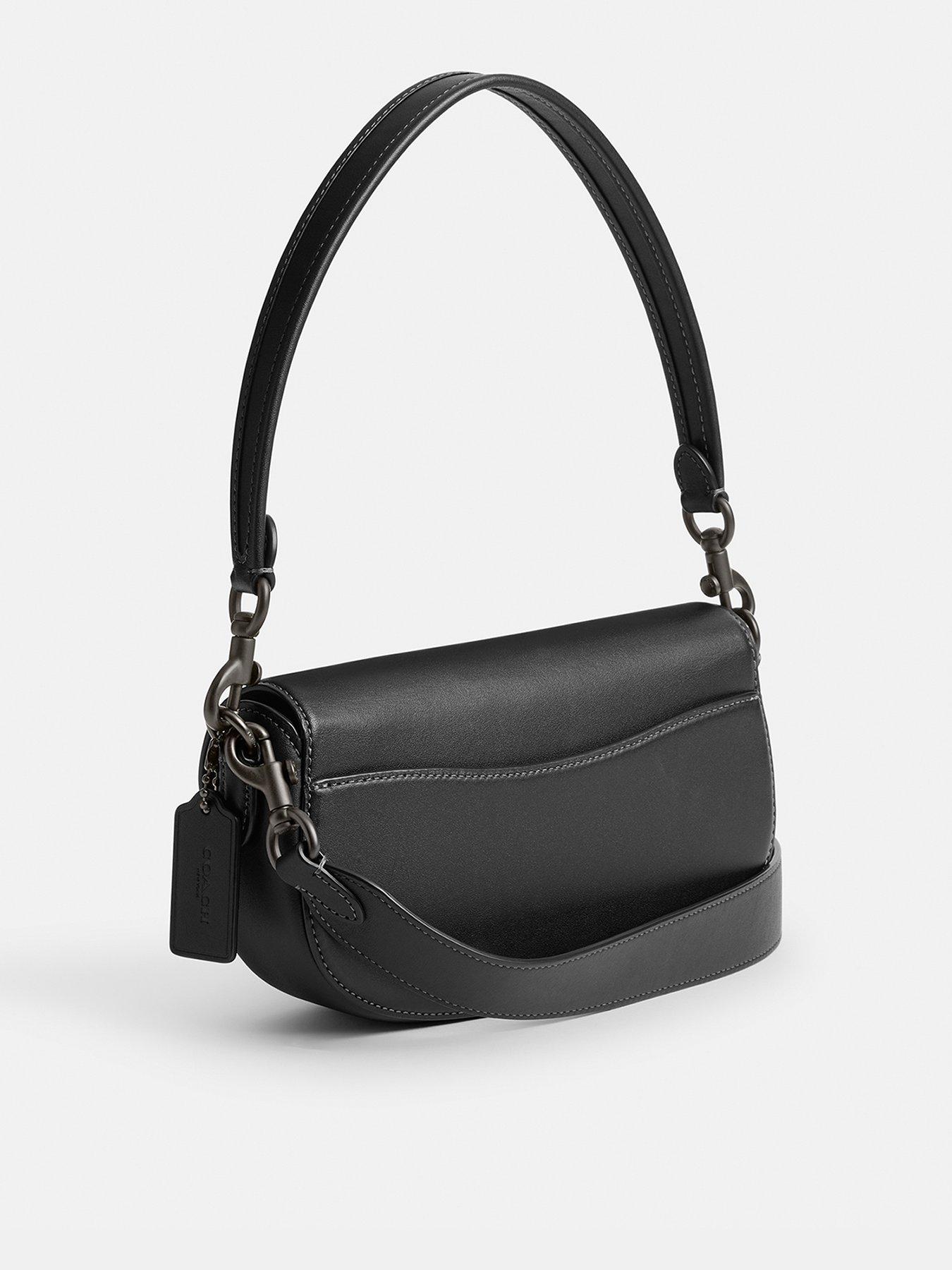 Emmy 23 Glovetanned Leather Saddle Bag Black