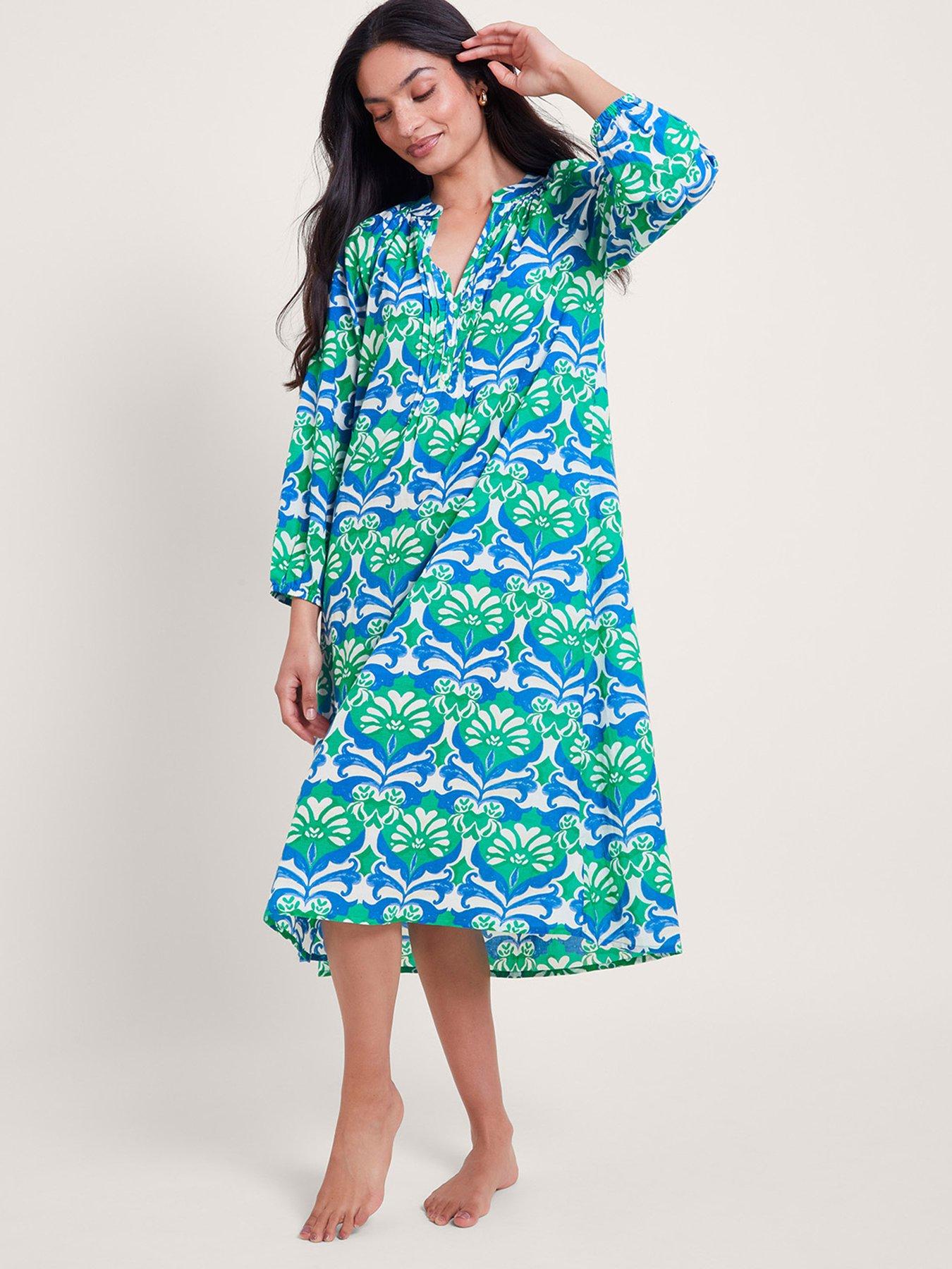 monsoon-leona-midi-dress-green