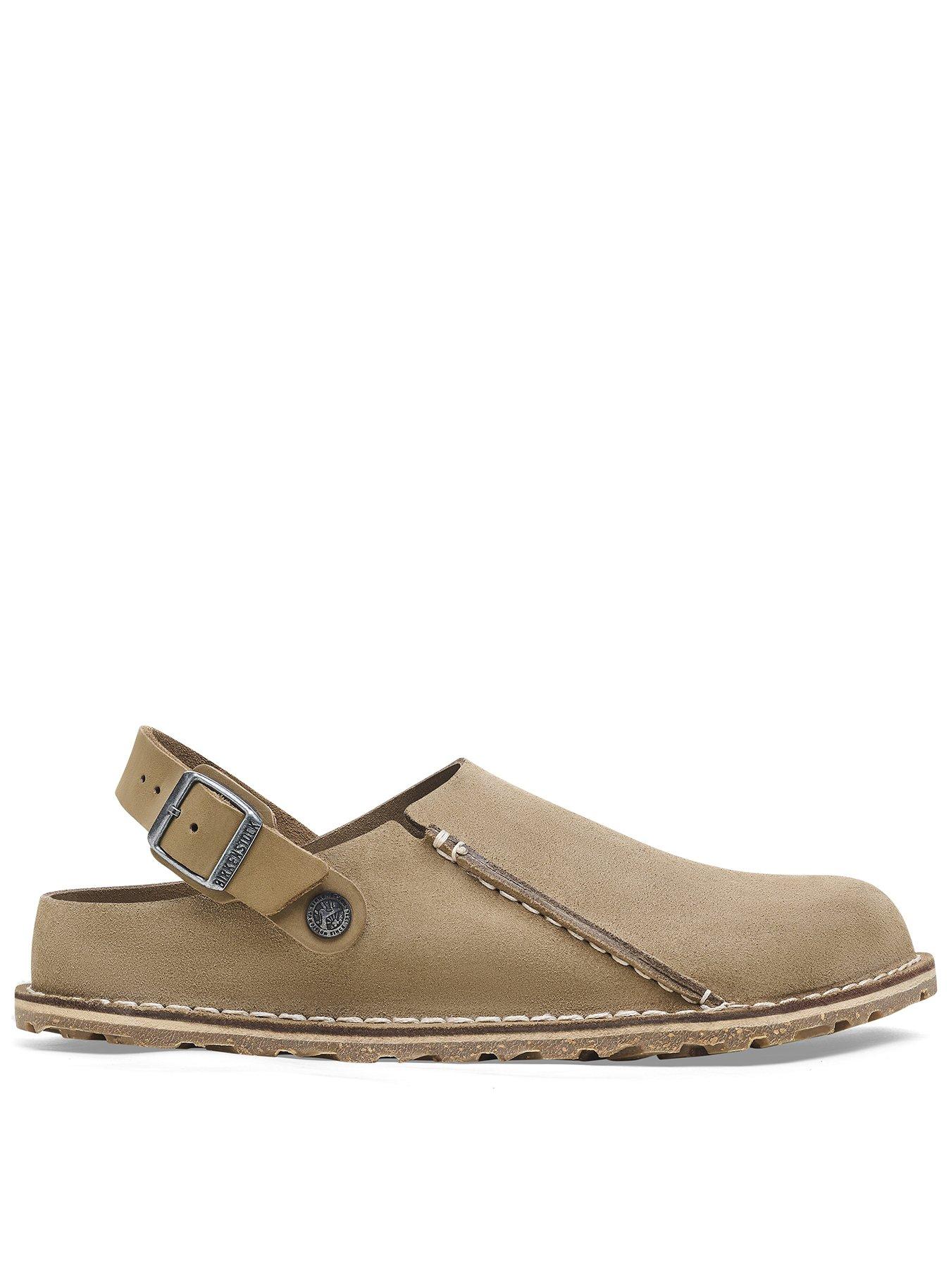 Birkenstock Lutry Premium Wide Fit Suede Flats - Brown