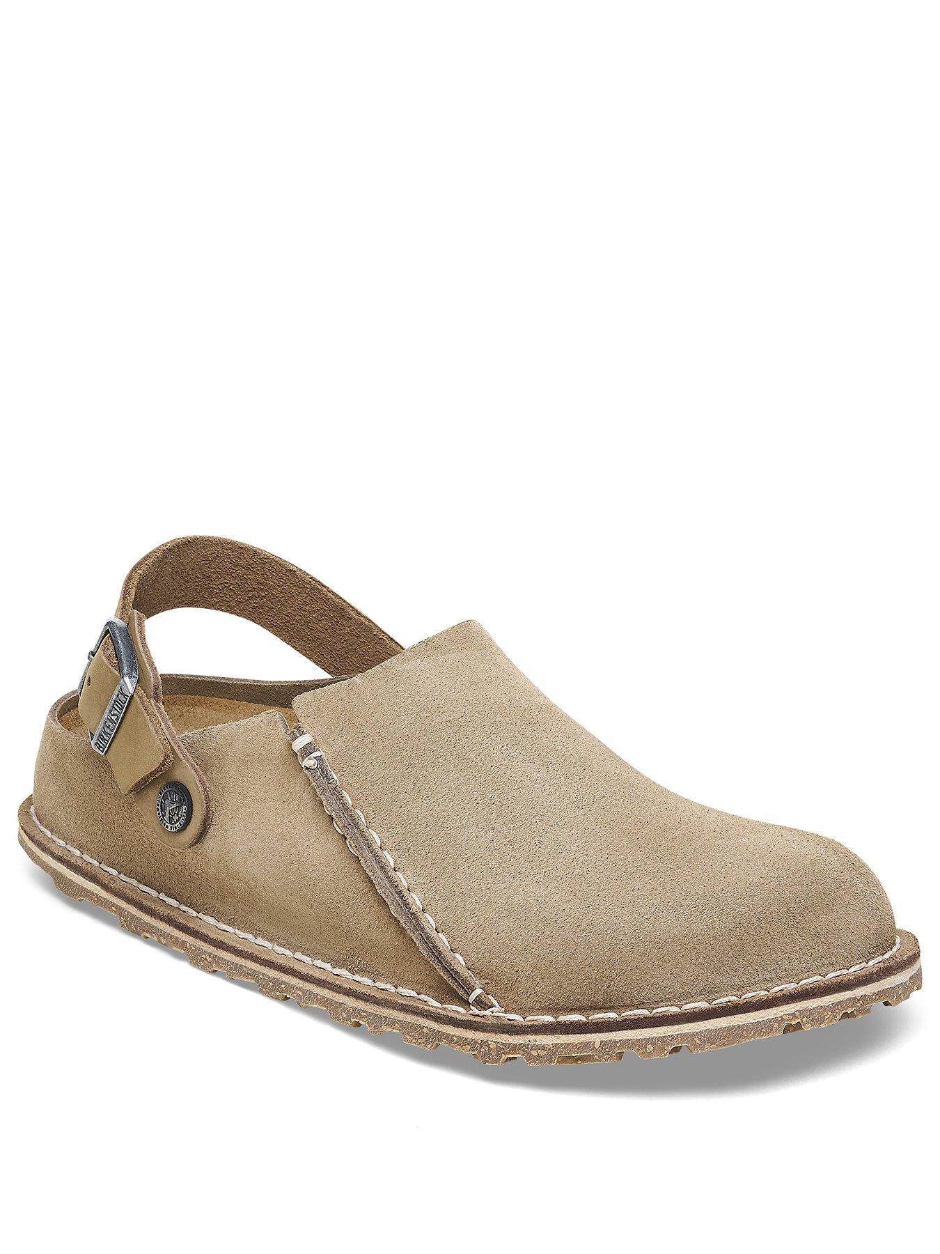 Image 2 of 3 of Birkenstock Womens Lutry Premium Wide Fit Suede Shoe - Gray Taupe