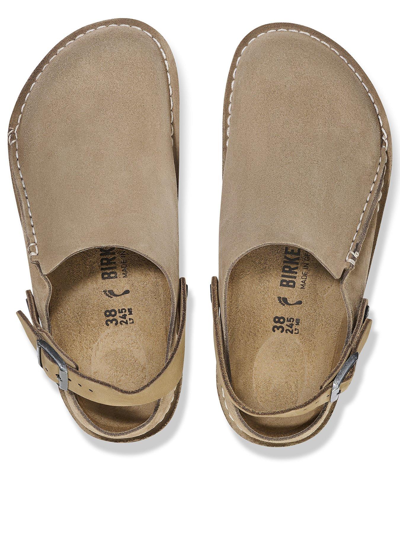 Image 3 of 3 of Birkenstock Womens Lutry Premium Wide Fit Suede Shoe - Gray Taupe