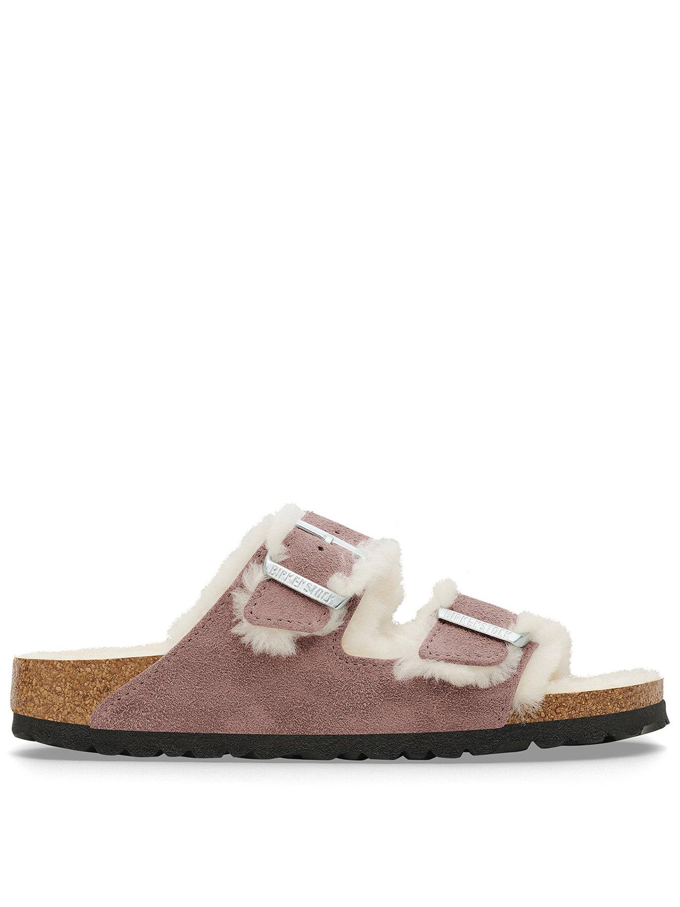 birkenstock-two-strap-arizona-shearling-suede-sandals-faded-purple