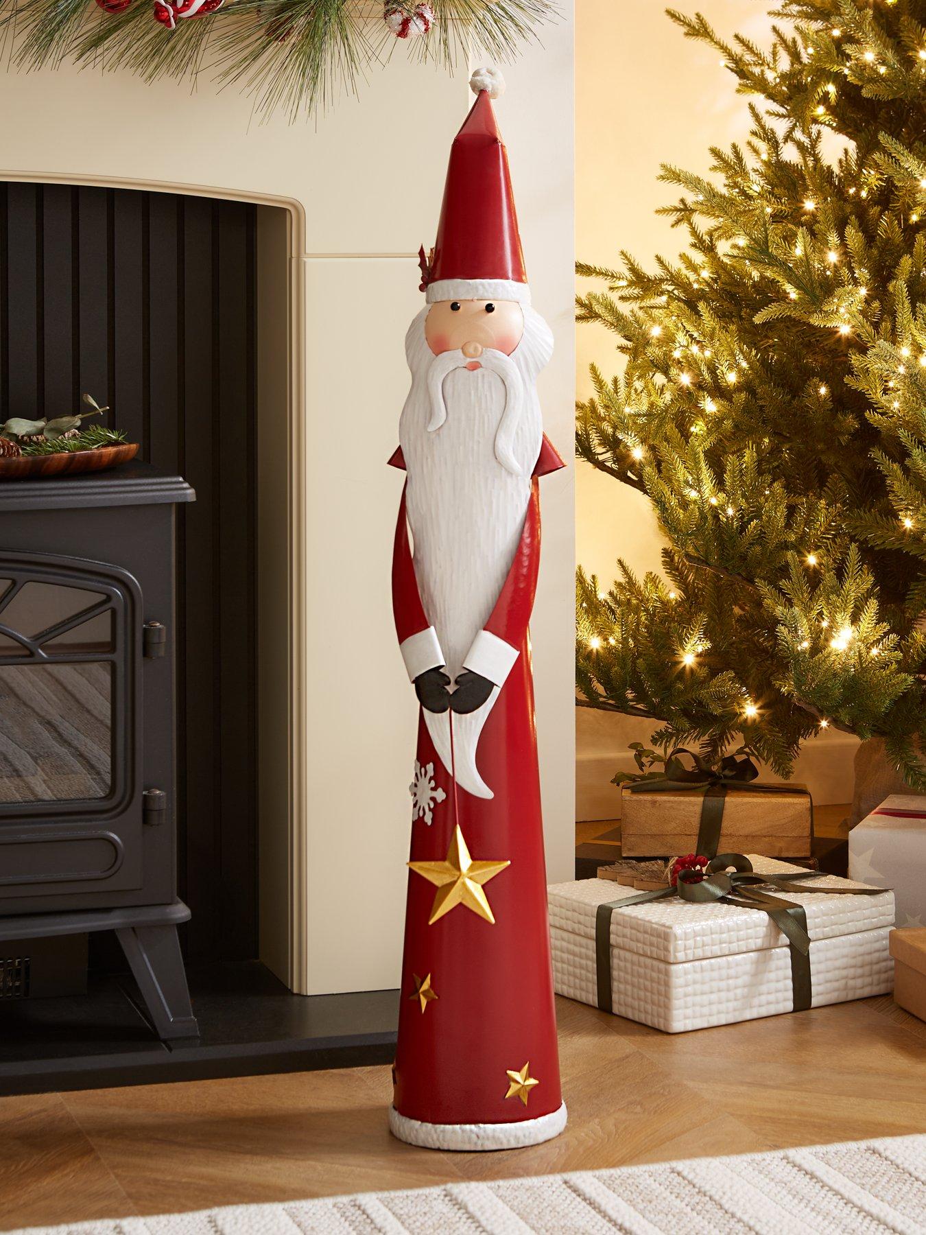 very-home-102nbspcm-metal-santa-christmasnbspdecoration