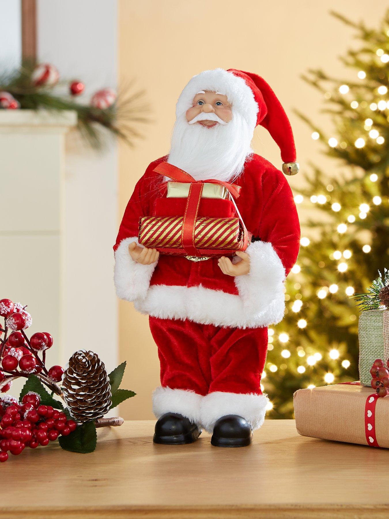 Very Home 30 cm Standing Santa Christmas Decoration