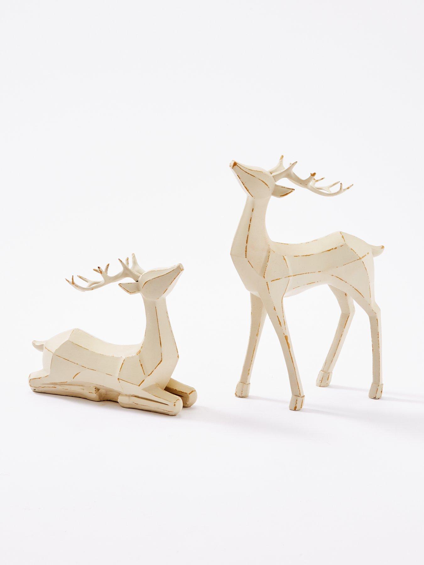 Image 2 of 2 of Very Home Set of&nbsp;2 Stag Christmas Decorations