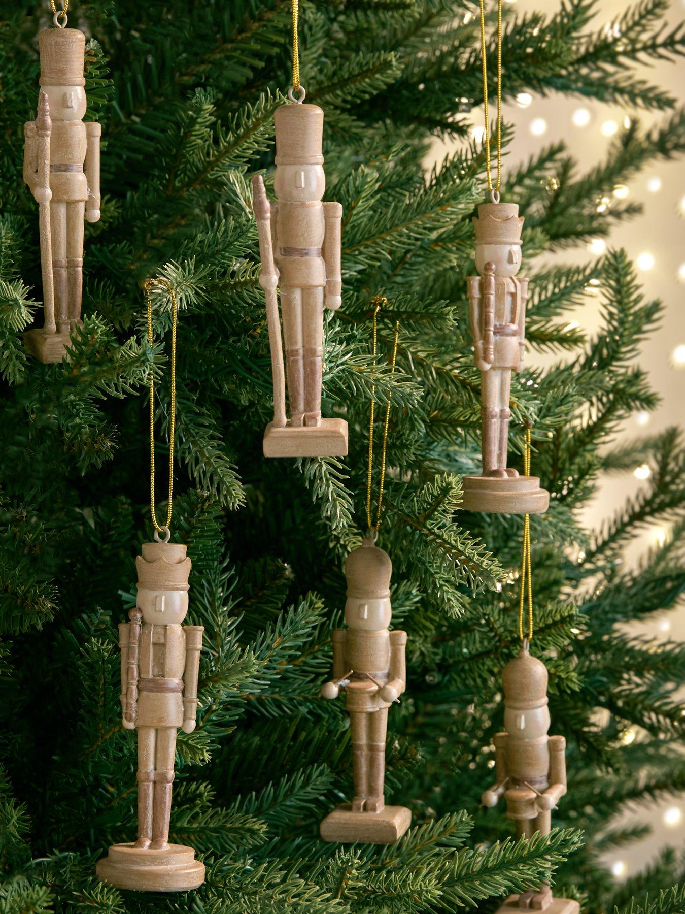 very-home-set-of-6-wood-effect-nutcracker-christmas-tree-decorations