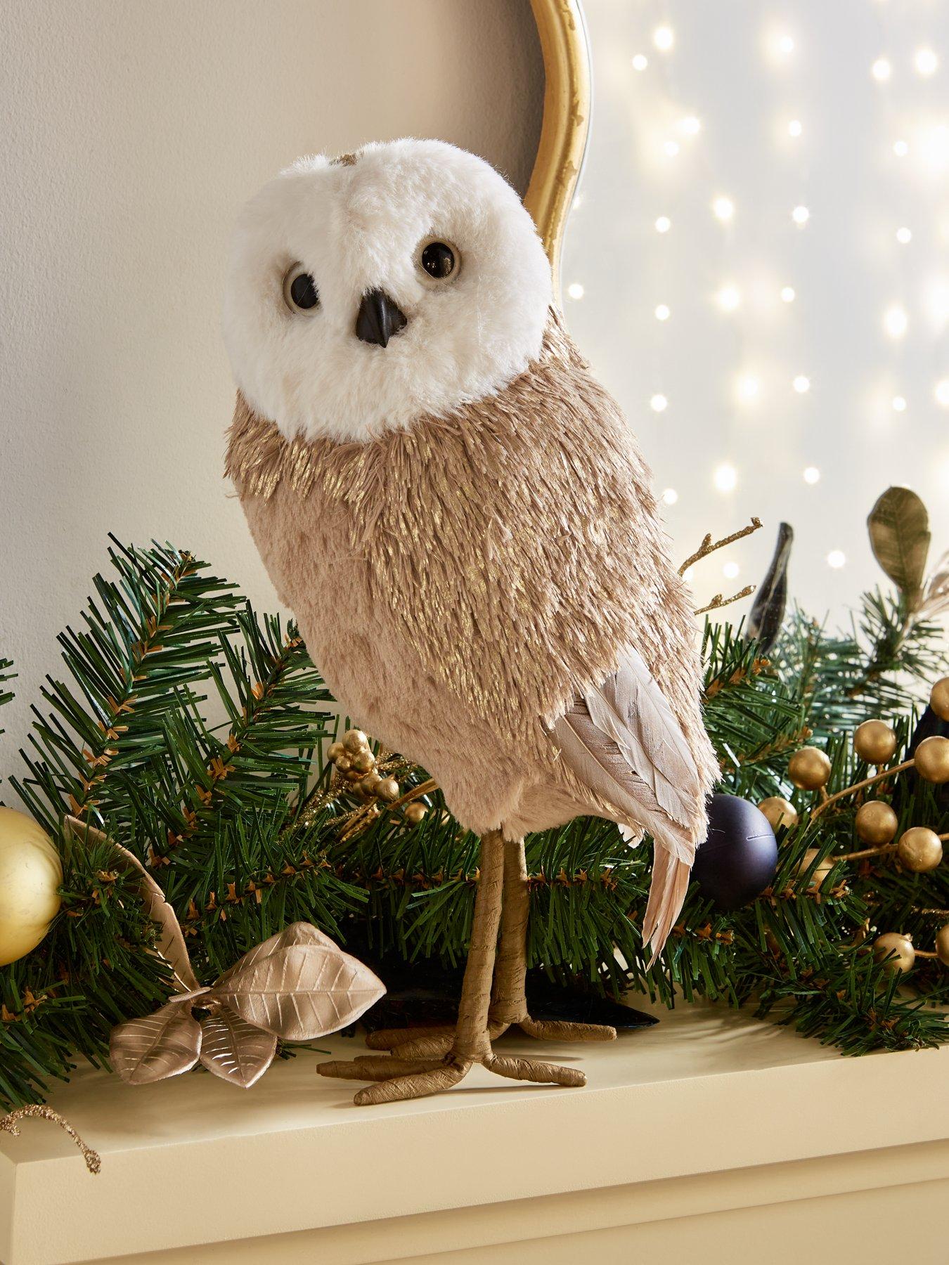 very-home-gold-wing-owl-christmas-decoration