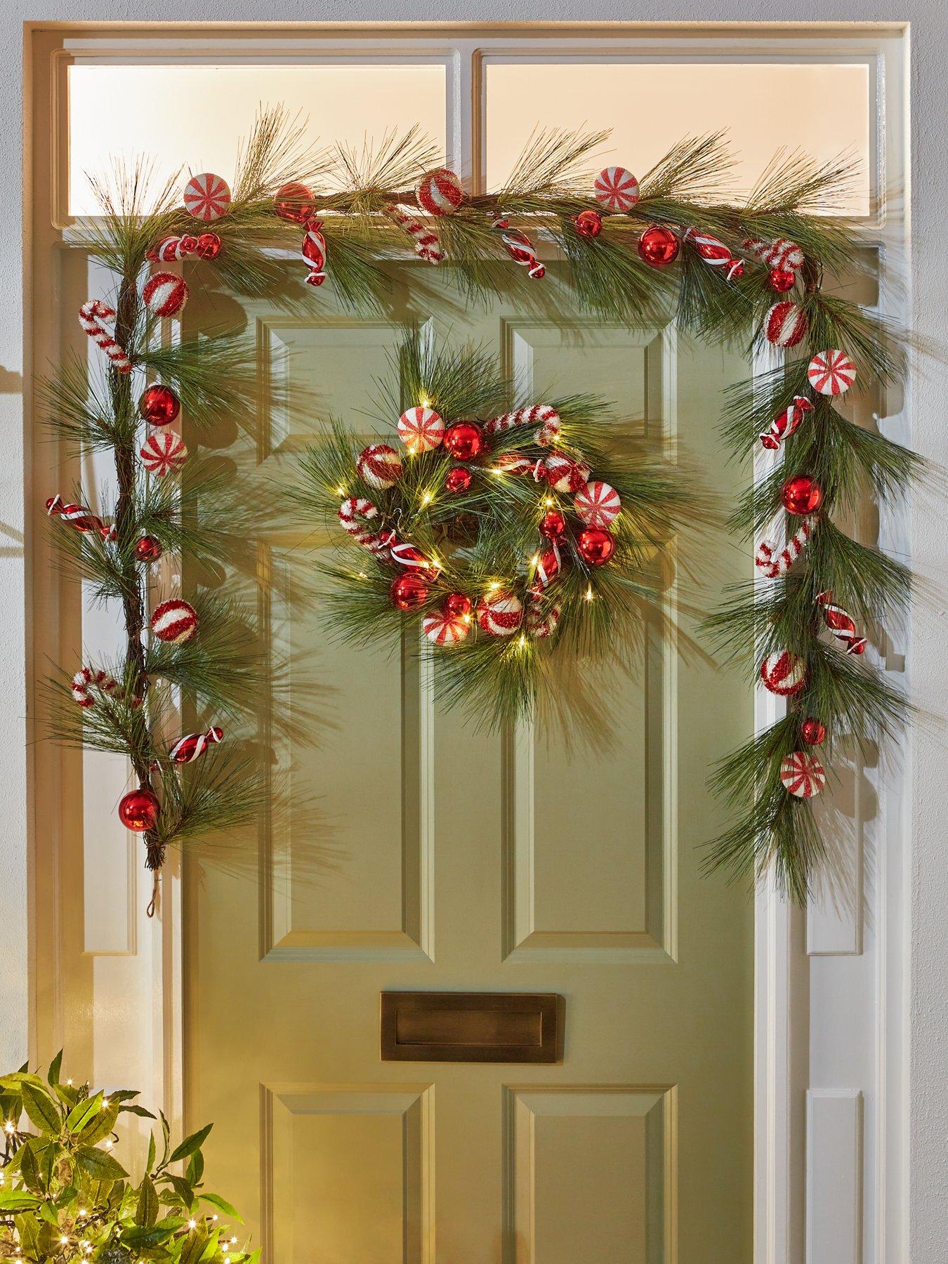 very-home-candy-cane-9ft-christmas-garland