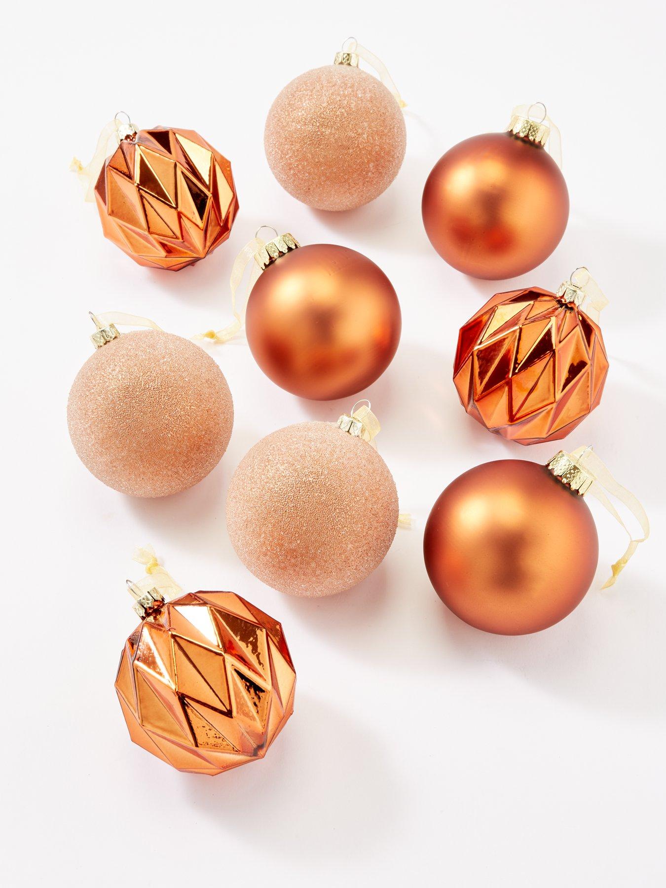 very-home-set-of-9-copper-baublesstillFront