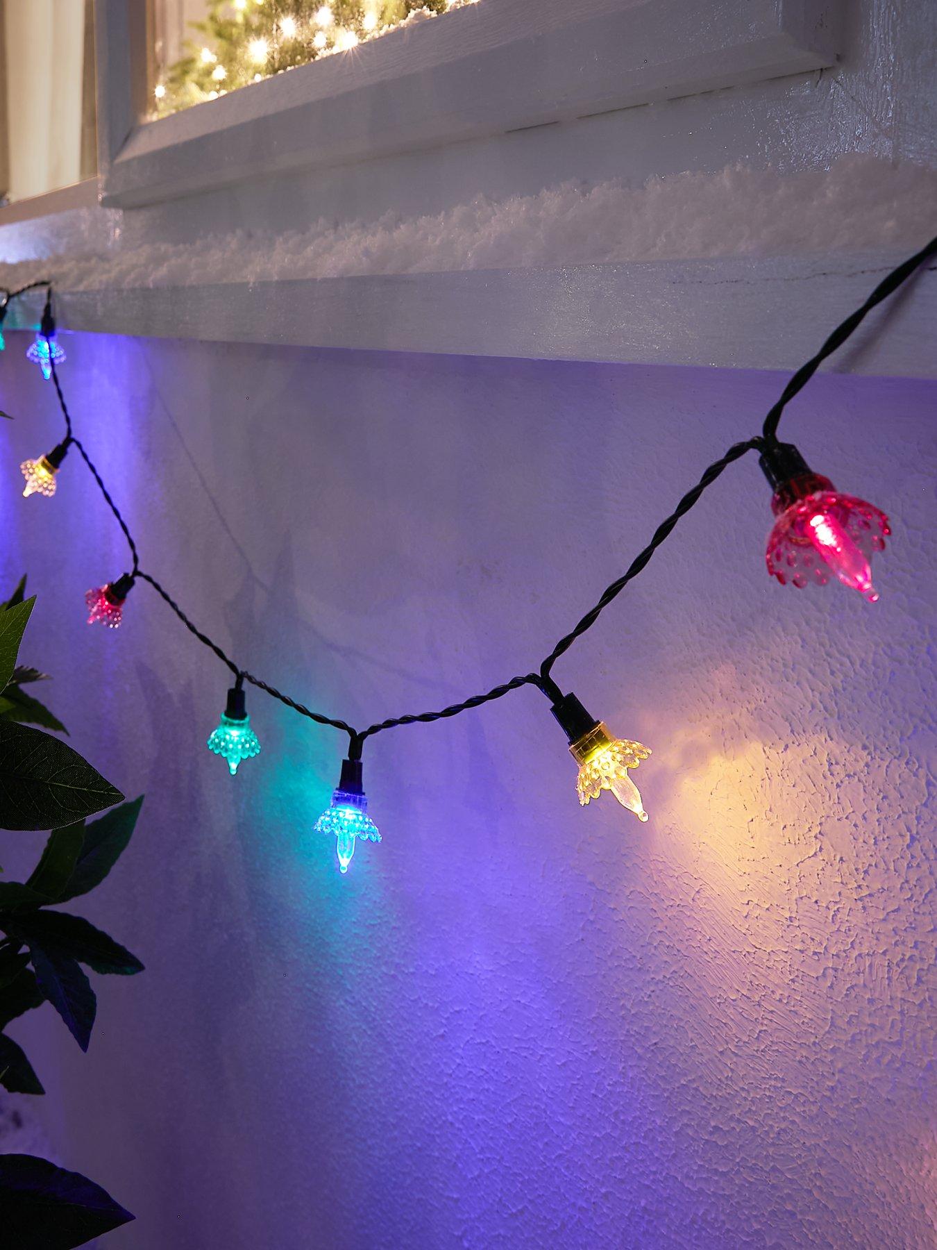 The Very Collection Battery Operated Traditional Flower Fairy Outdoor Christmas Lights