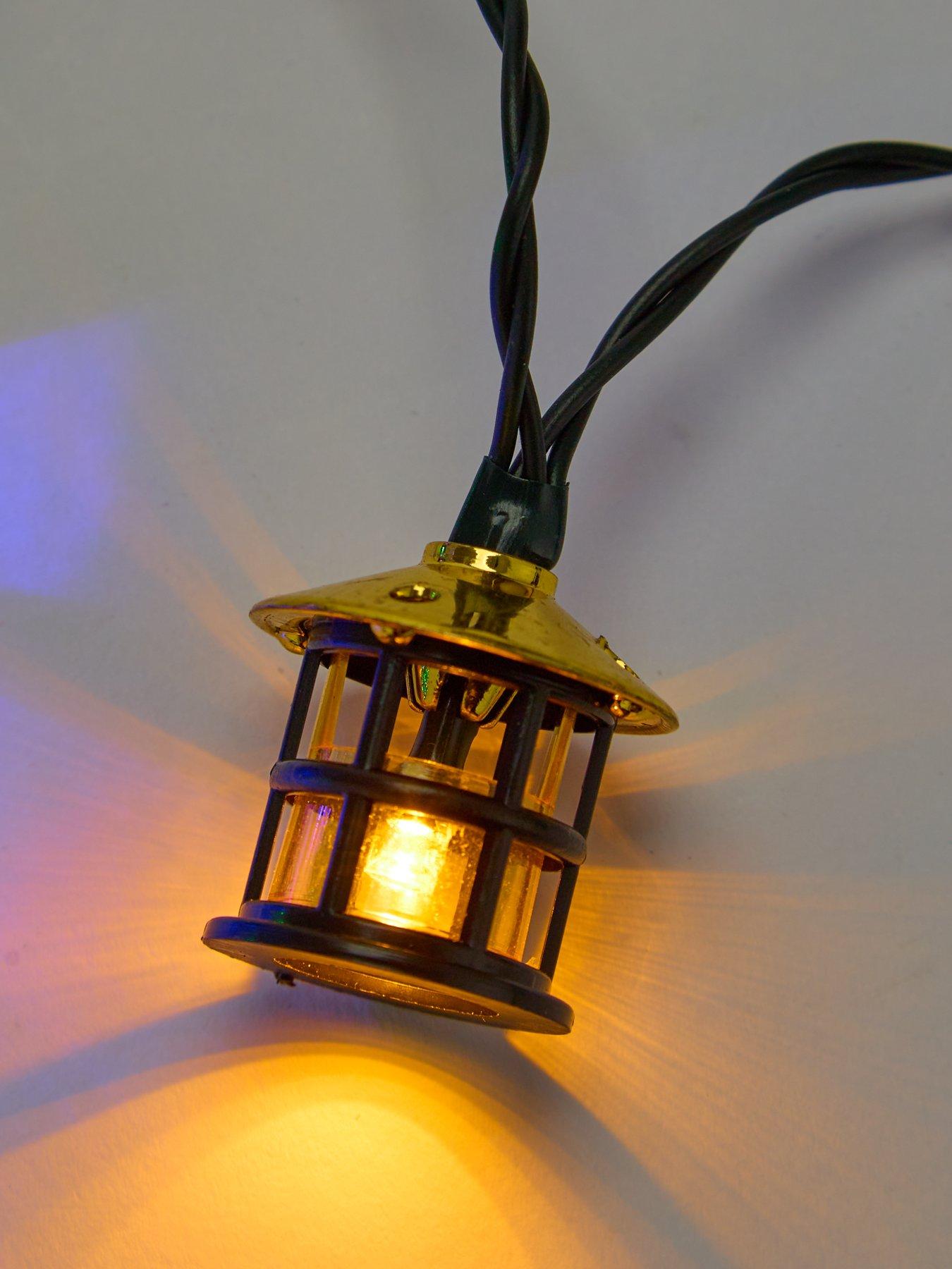 Image 4 of 6 of The Very Collection Battery Operated Traditional Lantern Outdoor Christmas Lights