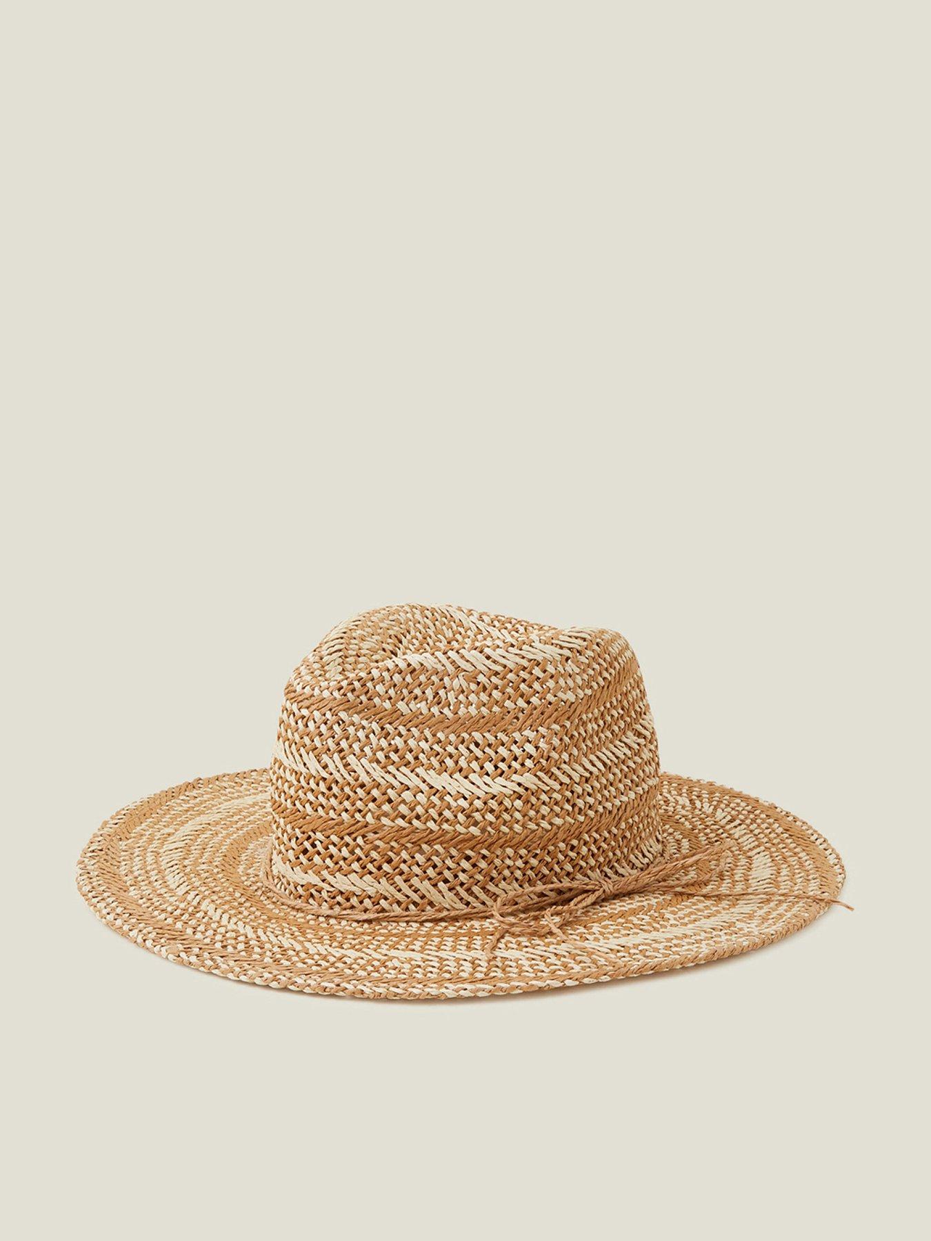 Image 1 of 4 of Accessorize Stripe Fedora
