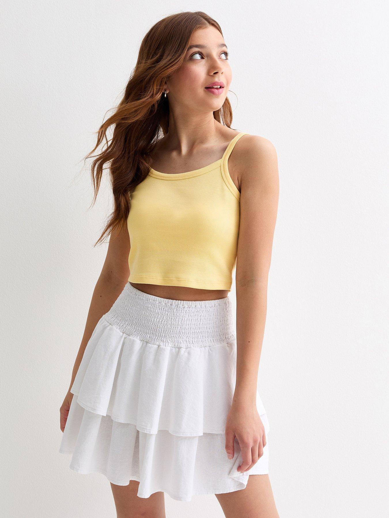 new-look-915-girls-pale-yellow-ribbed-crop-cami