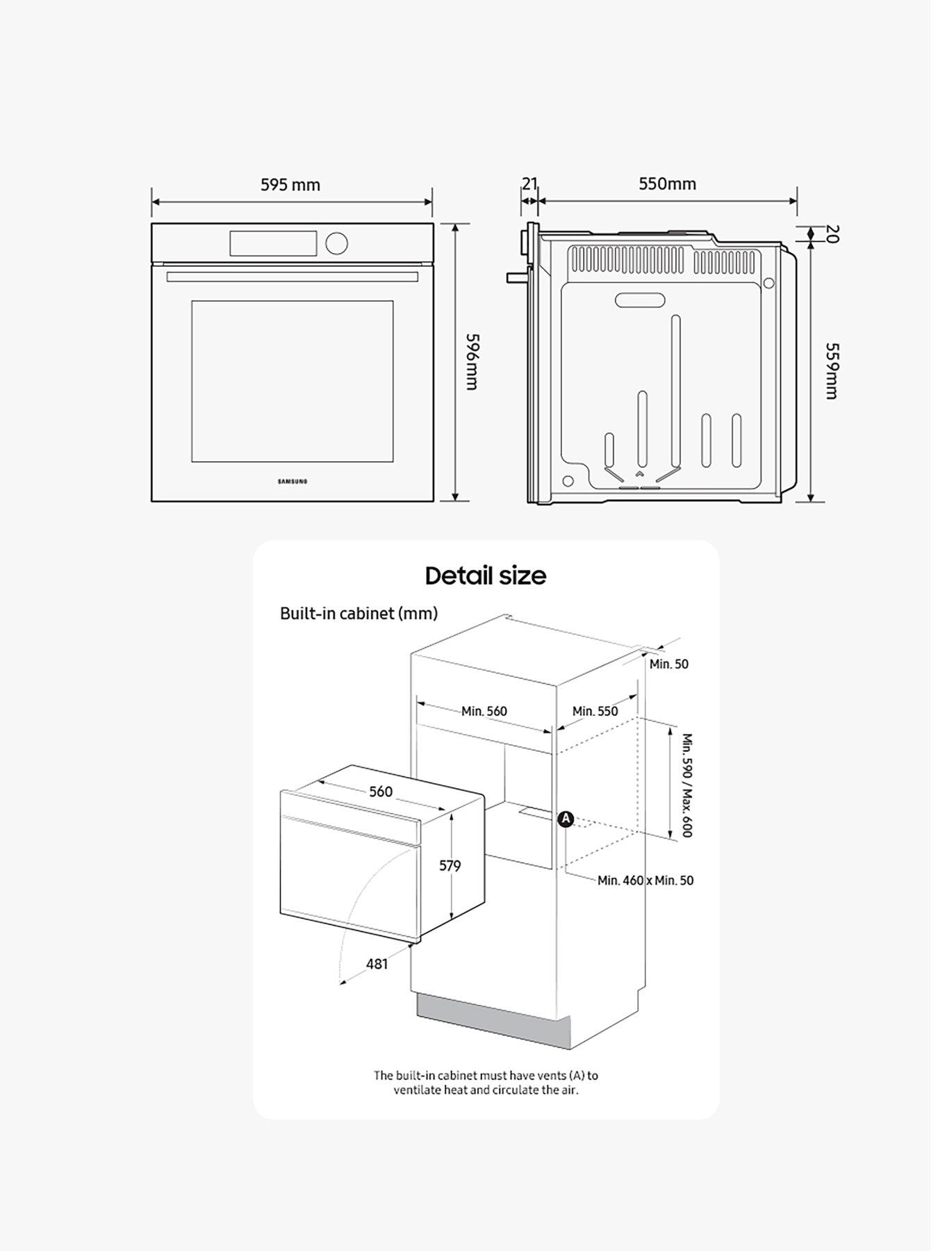 Image 7 of 8 of Samsung Series 4 NV7B41403AK/U4 76-litre&nbsp;Electric Smart Oven - Black