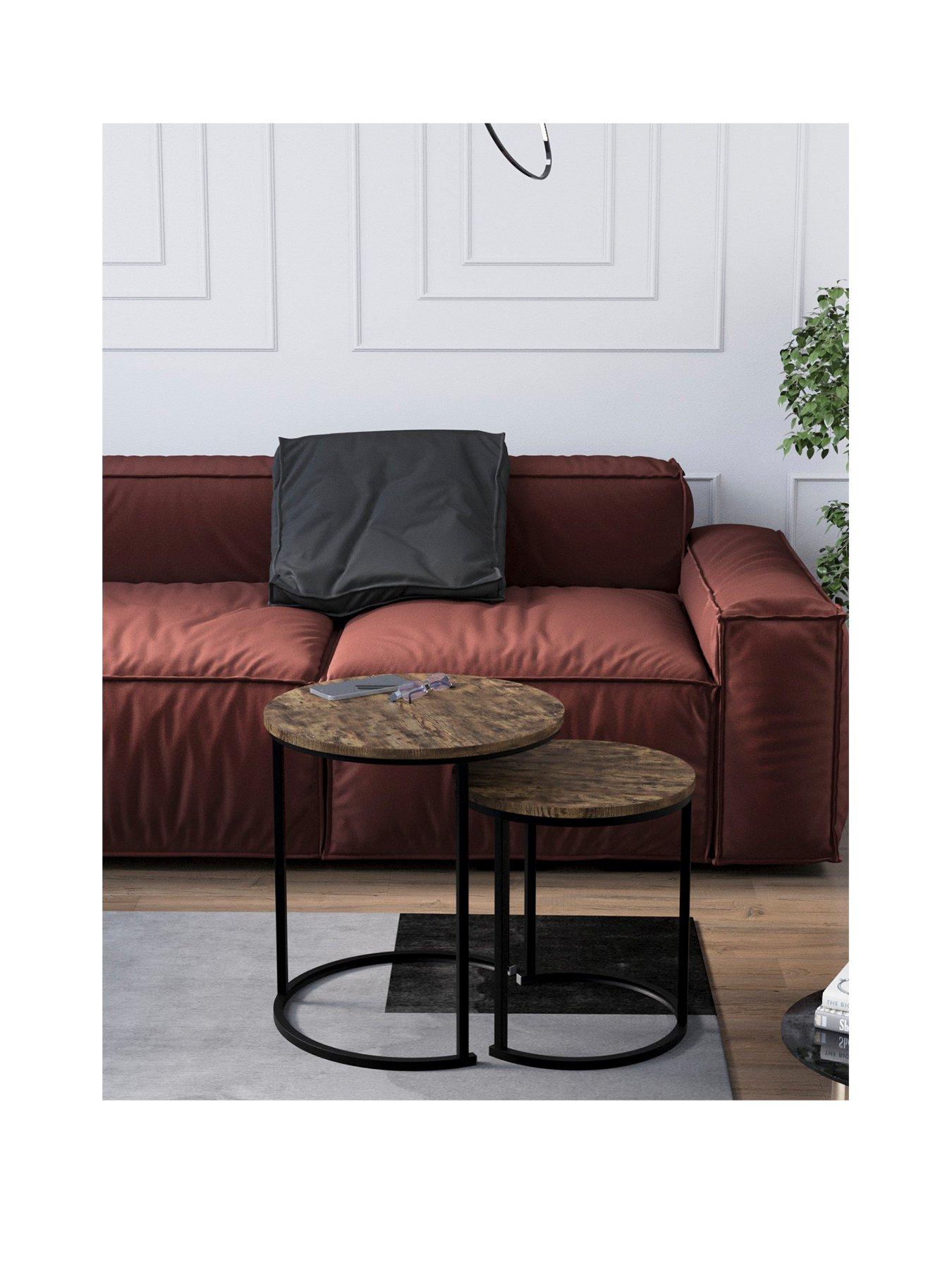 Image 3 of 6 of Vida Designs Brooklyn Nest Of 2 Round Tables