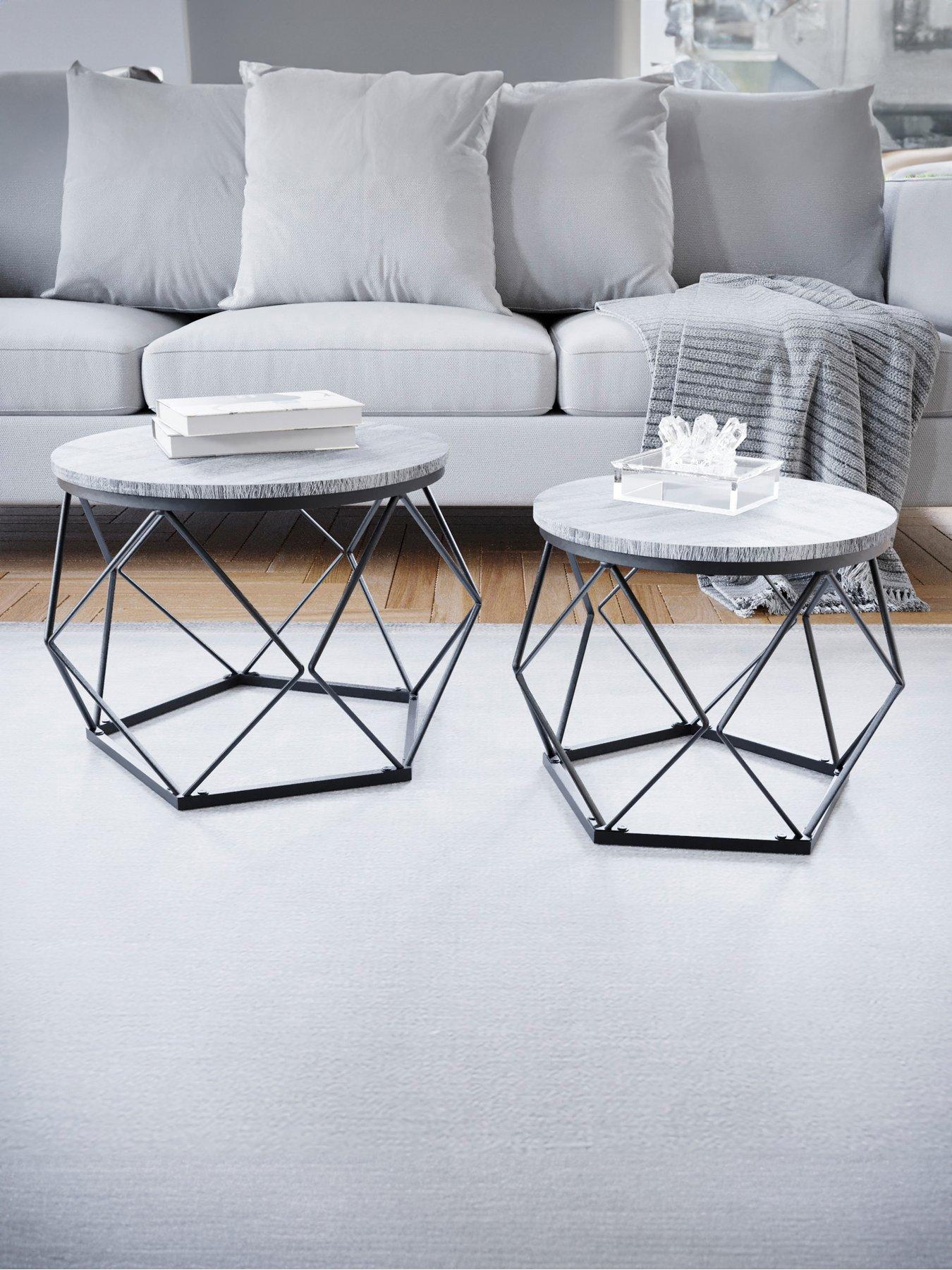 Image 1 of 6 of Vida Designs Brooklyn Nest Of 2 Geometric Tables