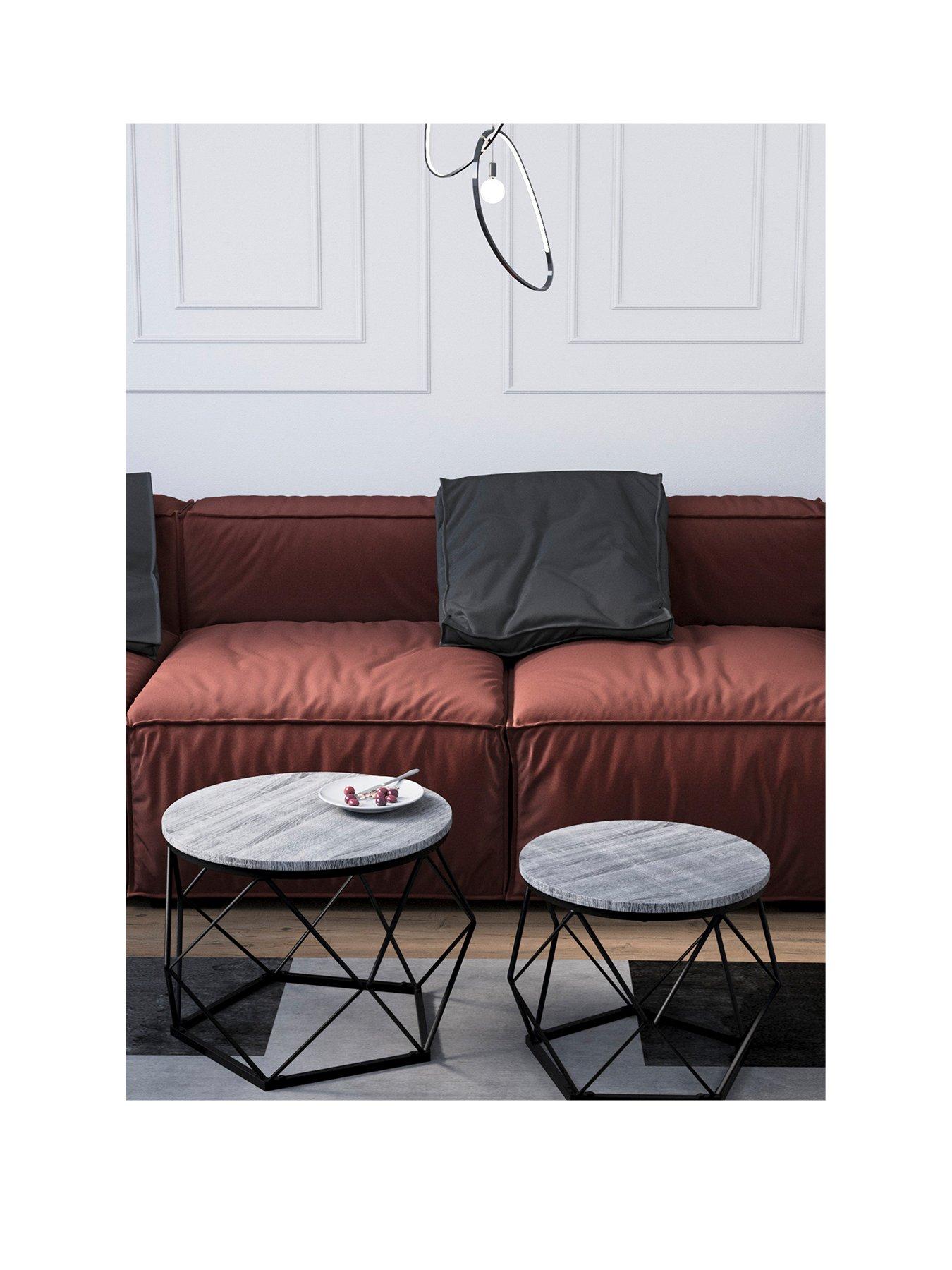 Image 3 of 6 of Vida Designs Brooklyn Nest Of 2 Geometric Tables
