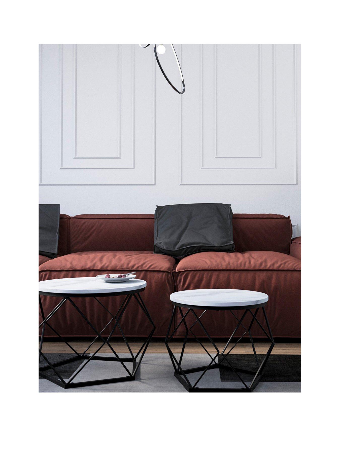 Image 3 of 6 of Vida Designs Brooklyn Nest Of 2 Geometric Tables