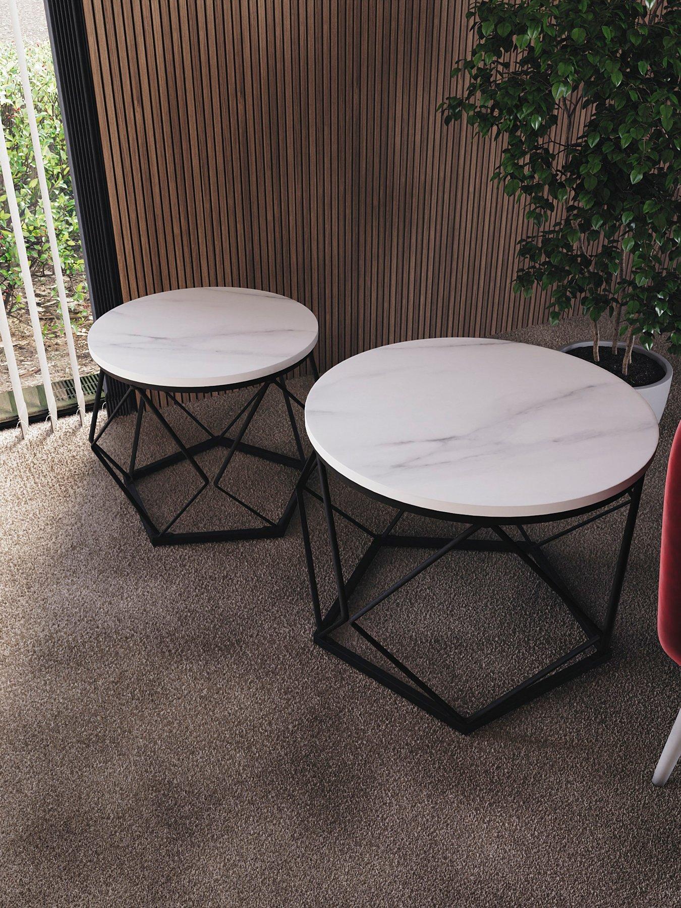 Image 4 of 6 of Vida Designs Brooklyn Nest Of 2 Geometric Tables