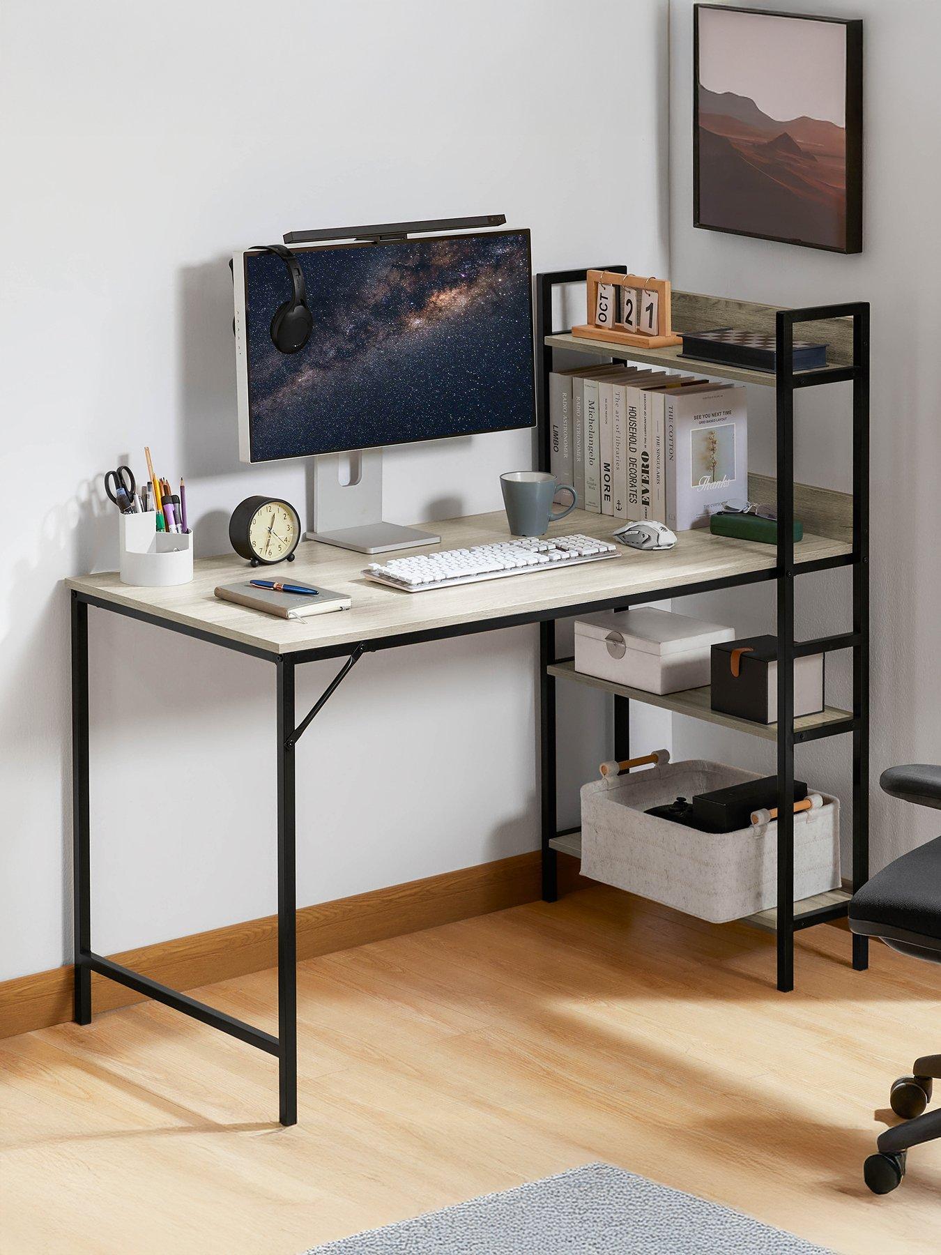 Vida Designs Brooklyn Desk With 3 Shelves