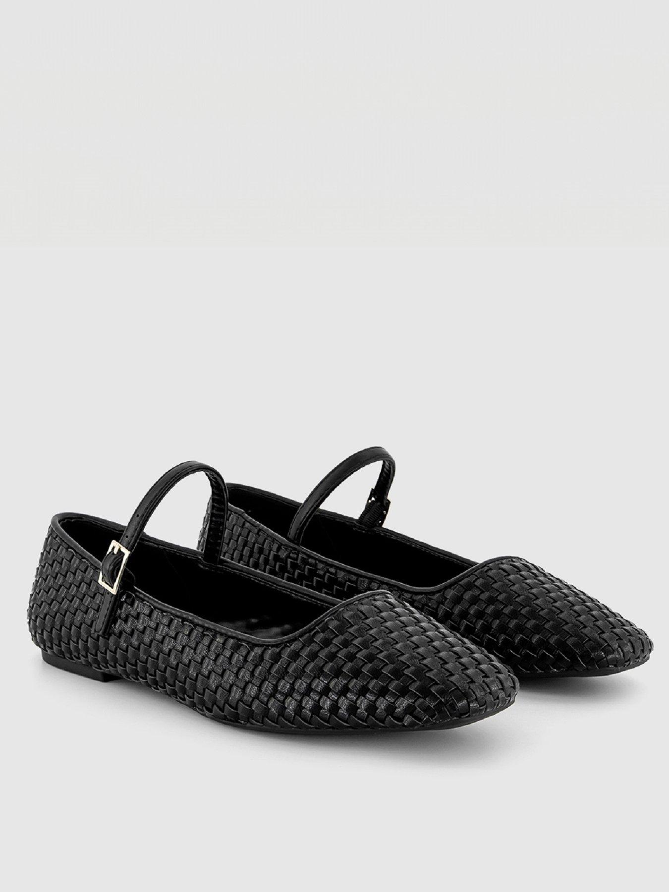 office-folk-woven-mary-jane-flat-shoe-black