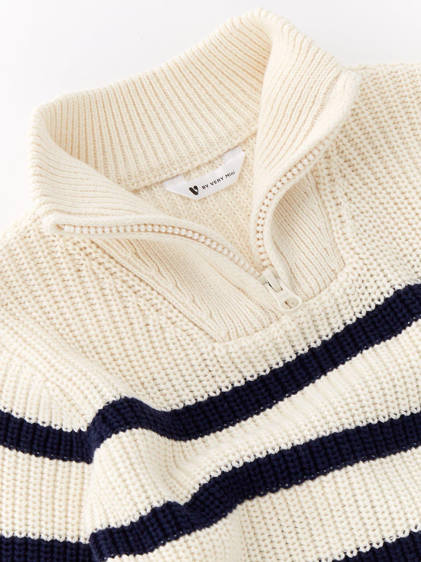 mini-v-by-very-boys-cream-and-navy-stripe-12-neck-zip-jumperoutfit