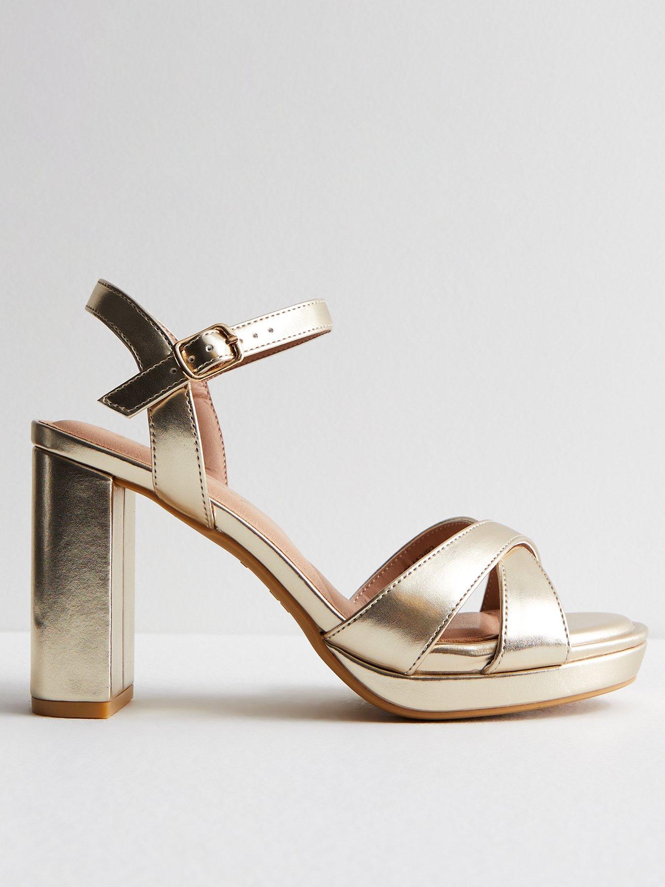 new-look-wide-fit-gold-cross-over-platform-block-heel-sandalsfront