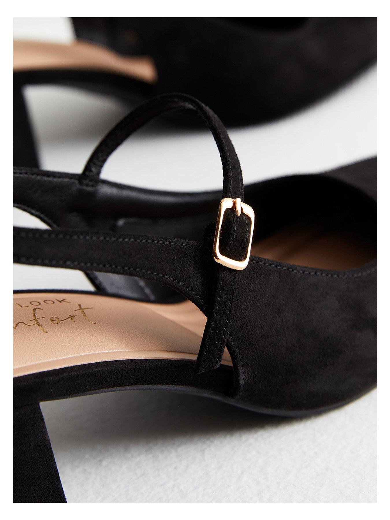 new-look-black-suedette-slingback-block-heel-court-shoesdetail