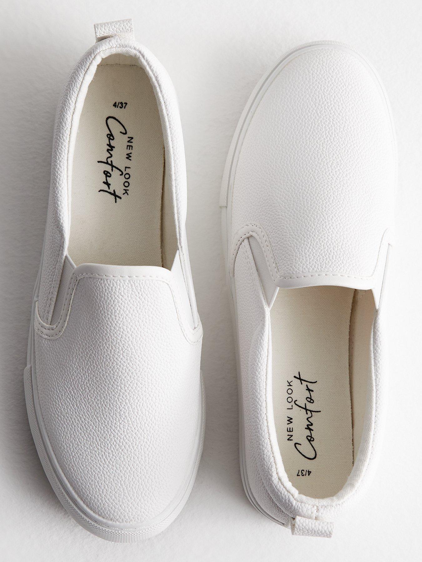 new-look-white-leather-look-slip-on-trainersoutfit