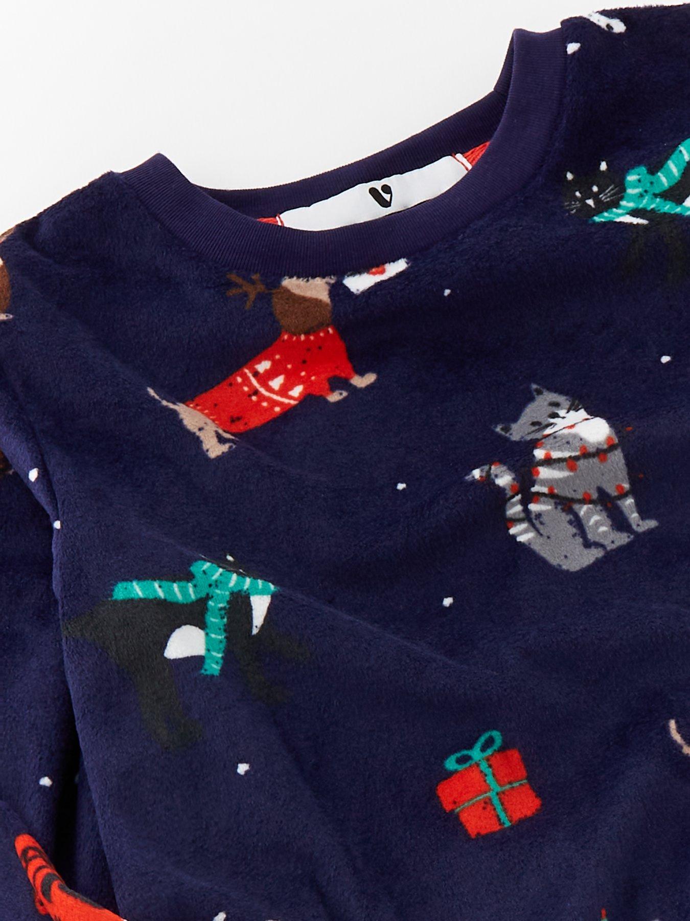 mini-v-by-very-kids-family-christmas-unisex-festive-pet-pyjama-set-navydetail