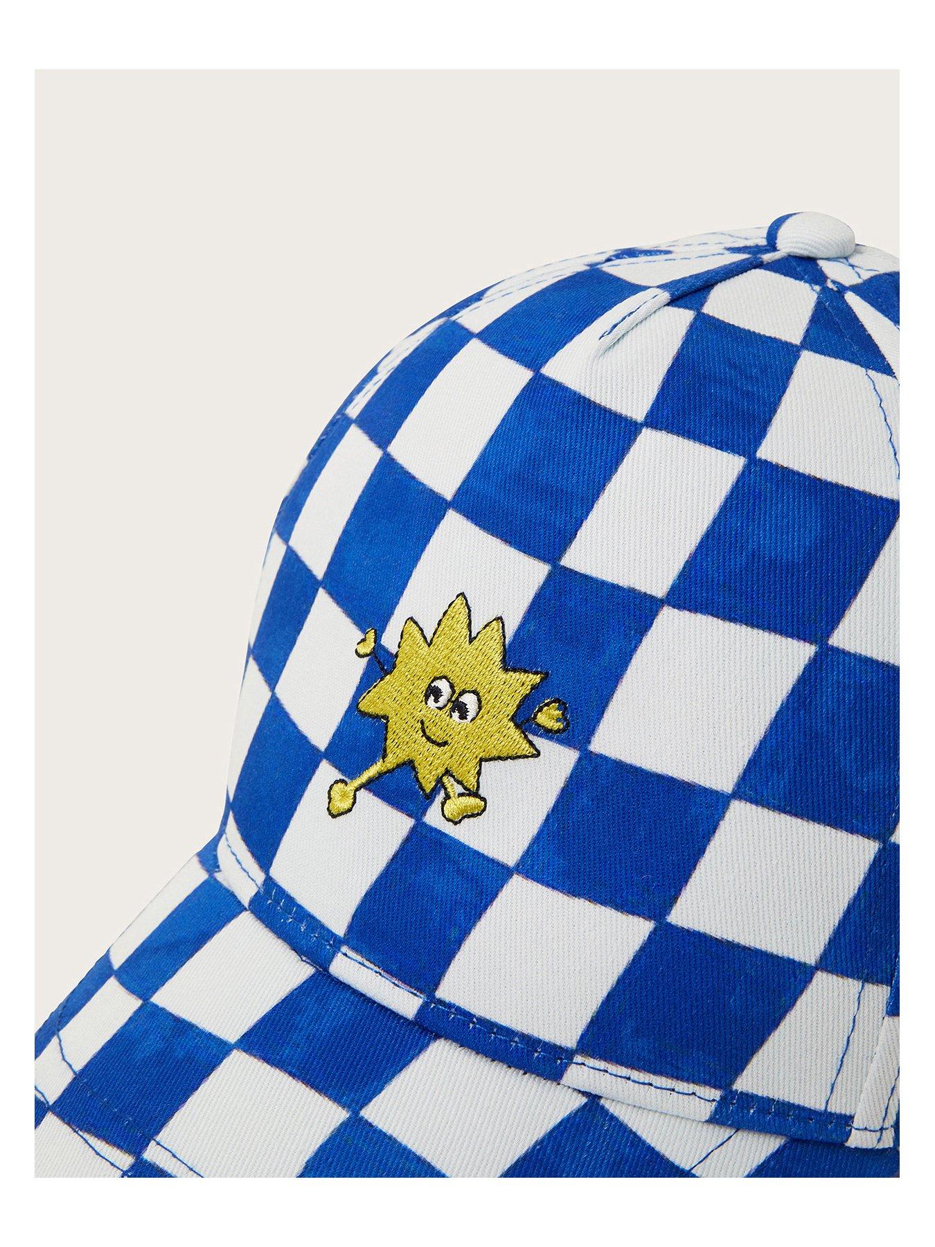monsoon-boys-check-applique-cap-blueoutfit