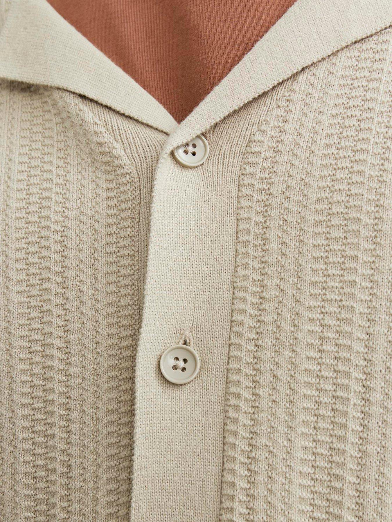 jack-jones-jack-amp-jones-short-sleeve-resort-collar-knitted-shirt-beigedetail