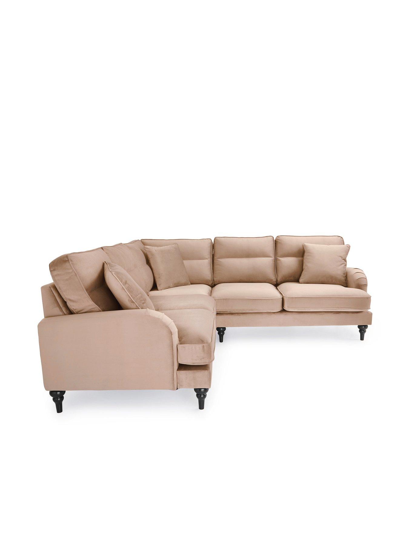 Image 3 of 7 of The Very Collection Victoria Fabric&nbsp;Corner Group Sofa&nbsp;- Mink -&nbsp;FSC&reg; Certified