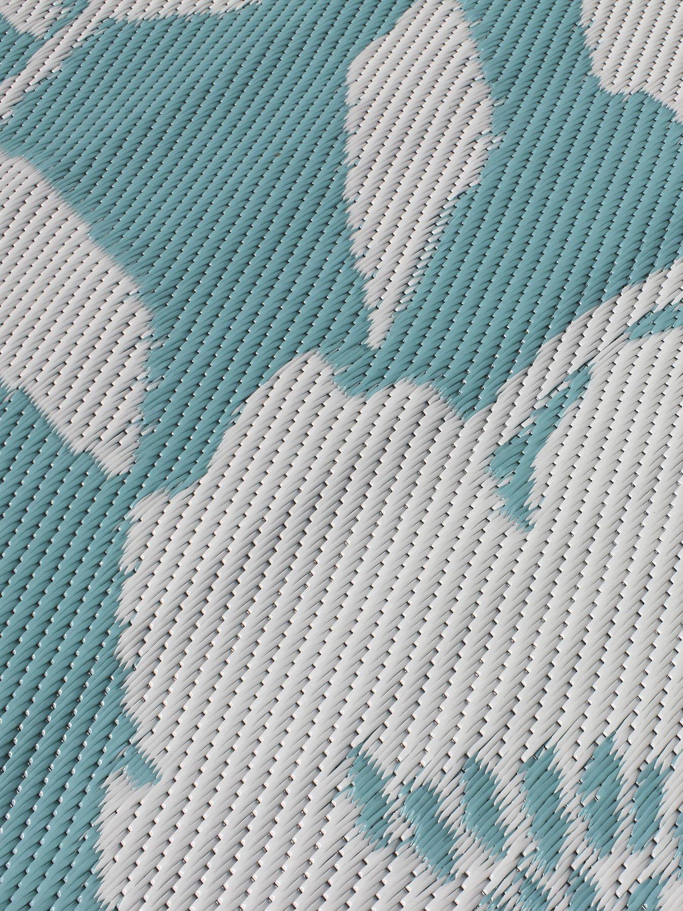 Image 3 of 3 of Fusion Luna Outdoor Rug - Duck Egg